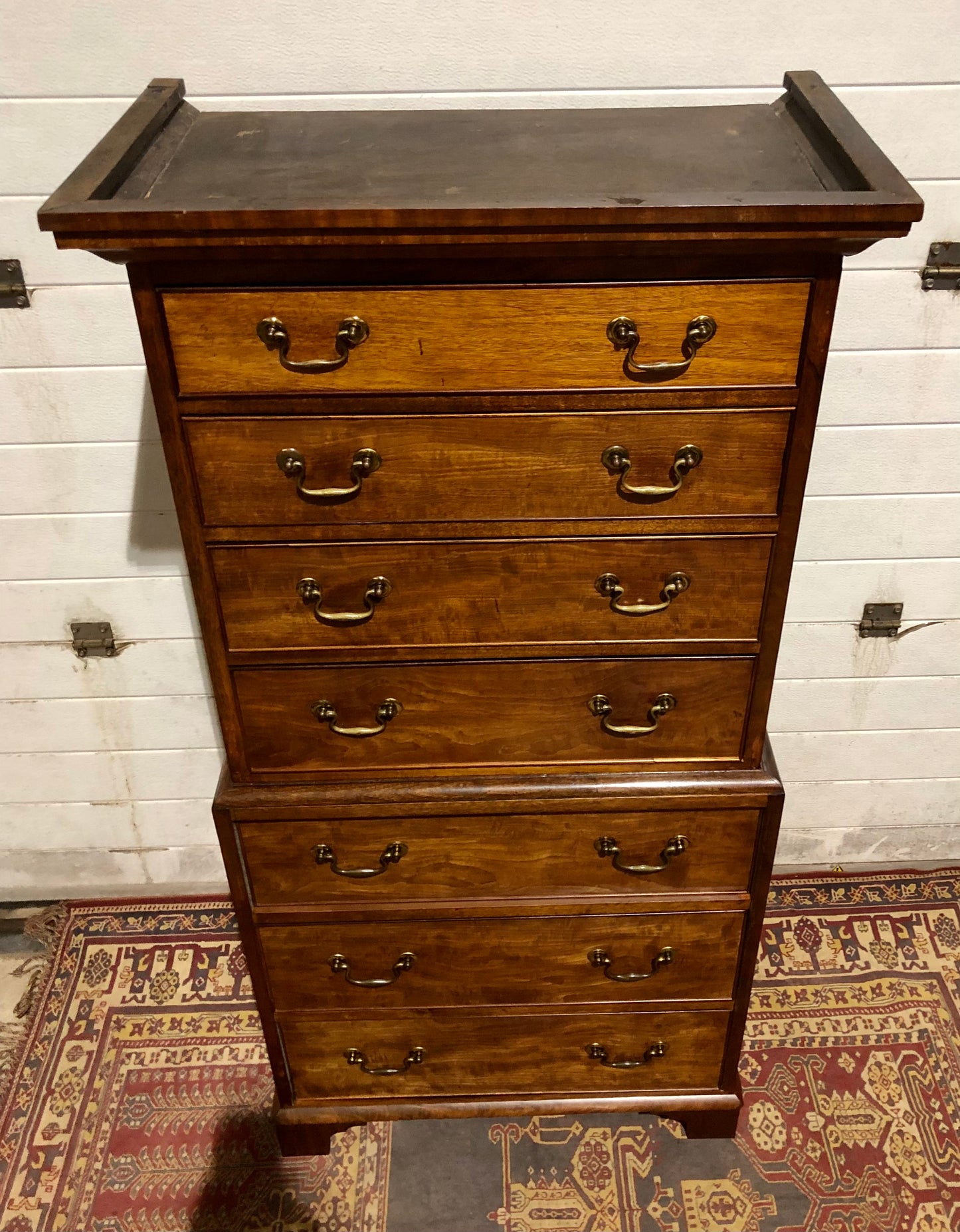 000551....Handsome Edwardian Mahogany Tallboy Chest Of Drawers
