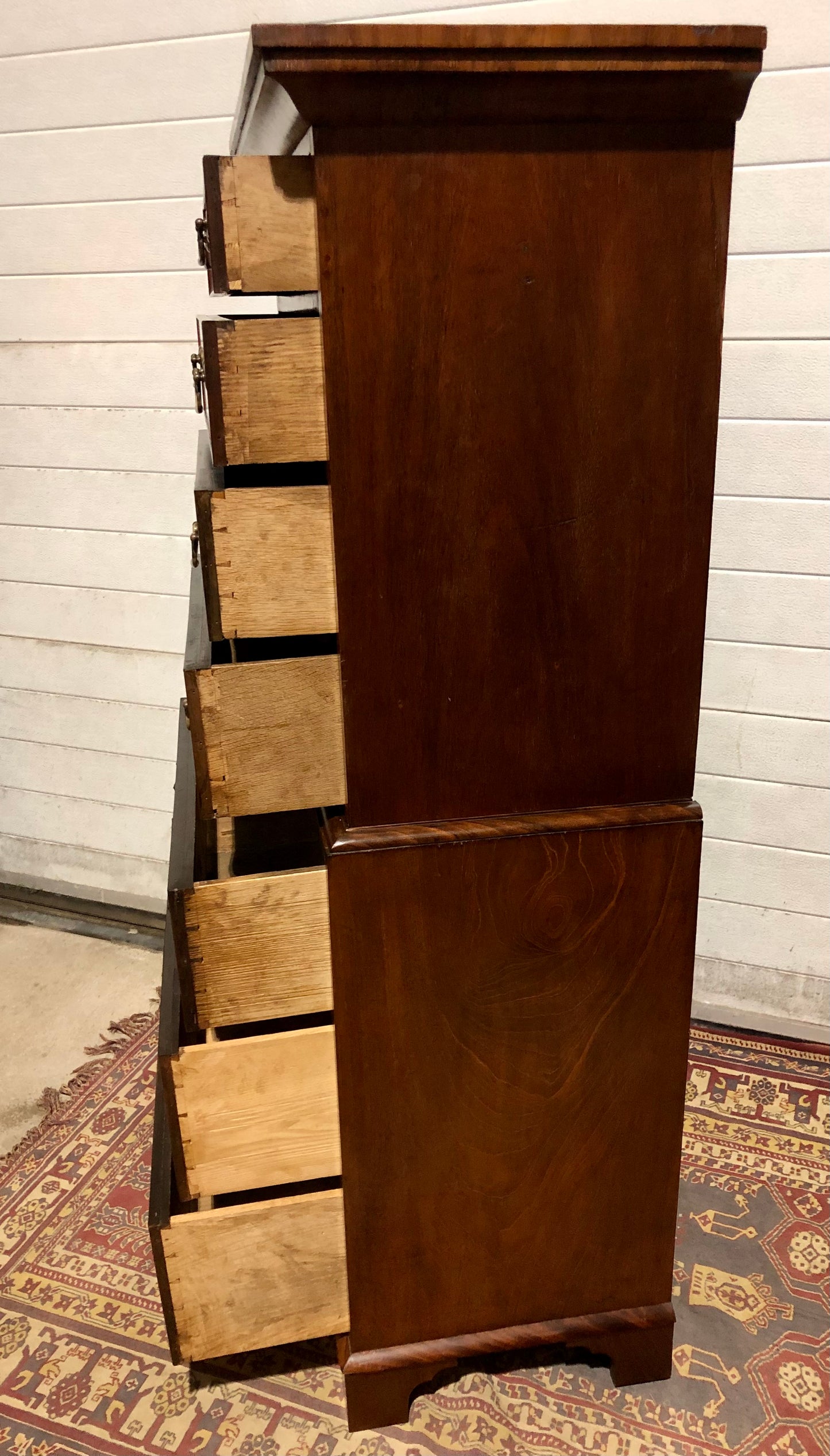000551....Handsome Edwardian Mahogany Tallboy Chest Of Drawers