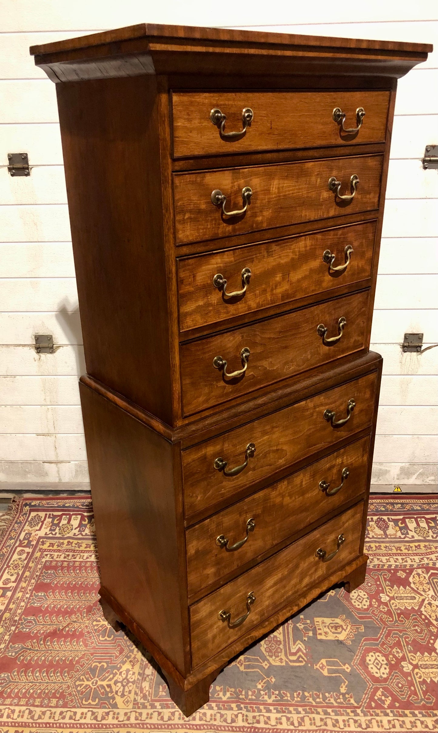 000551....Handsome Edwardian Mahogany Tallboy Chest Of Drawers