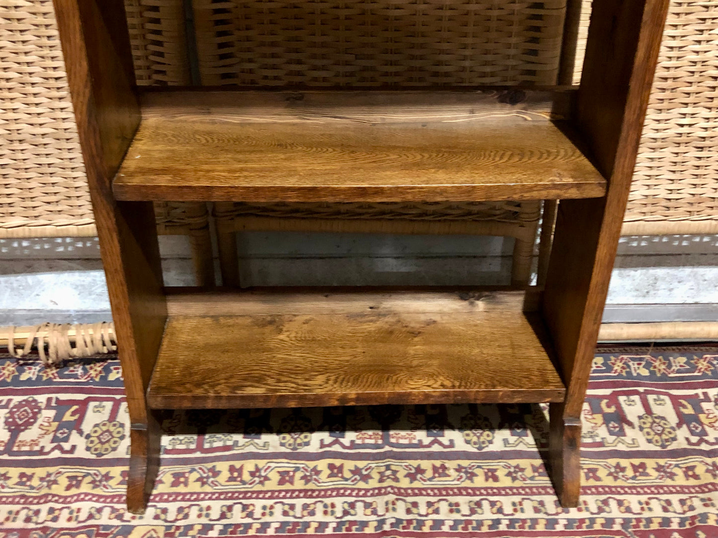 000549....Handsome Arts And Crafts Oak Bookcase ( sold )