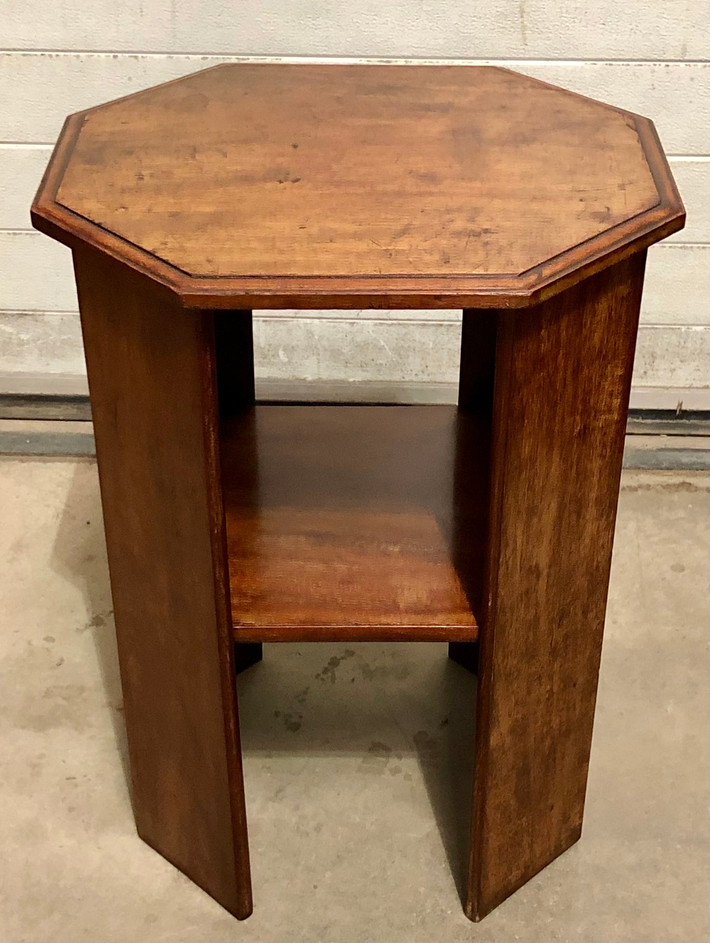 000707....Art Deco Solid Walnut Occasional Table