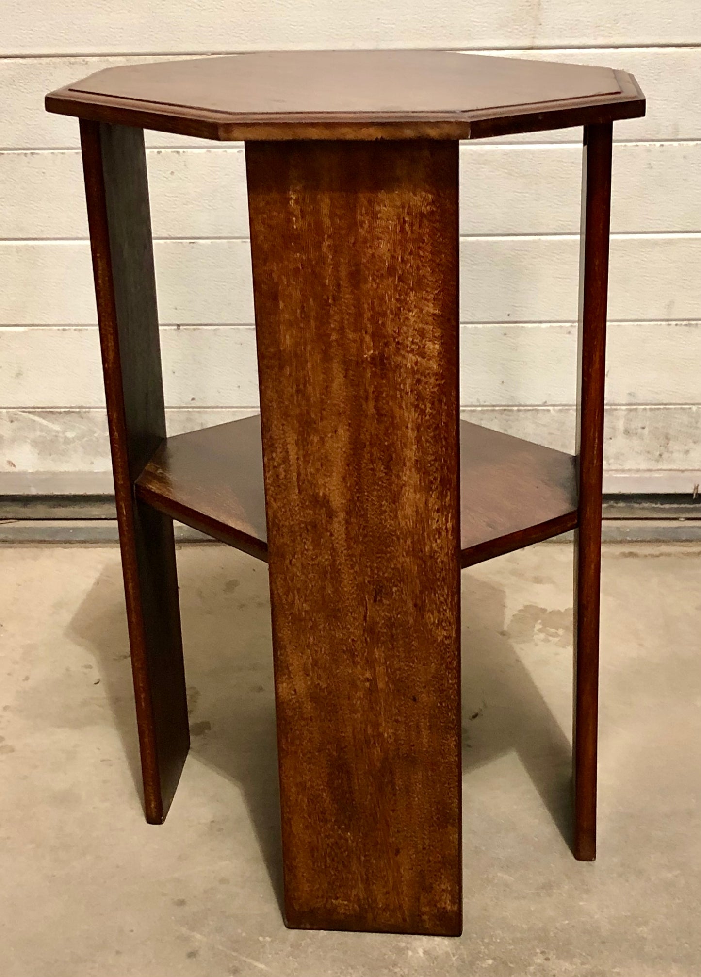 000707....Art Deco Solid Walnut Occasional Table