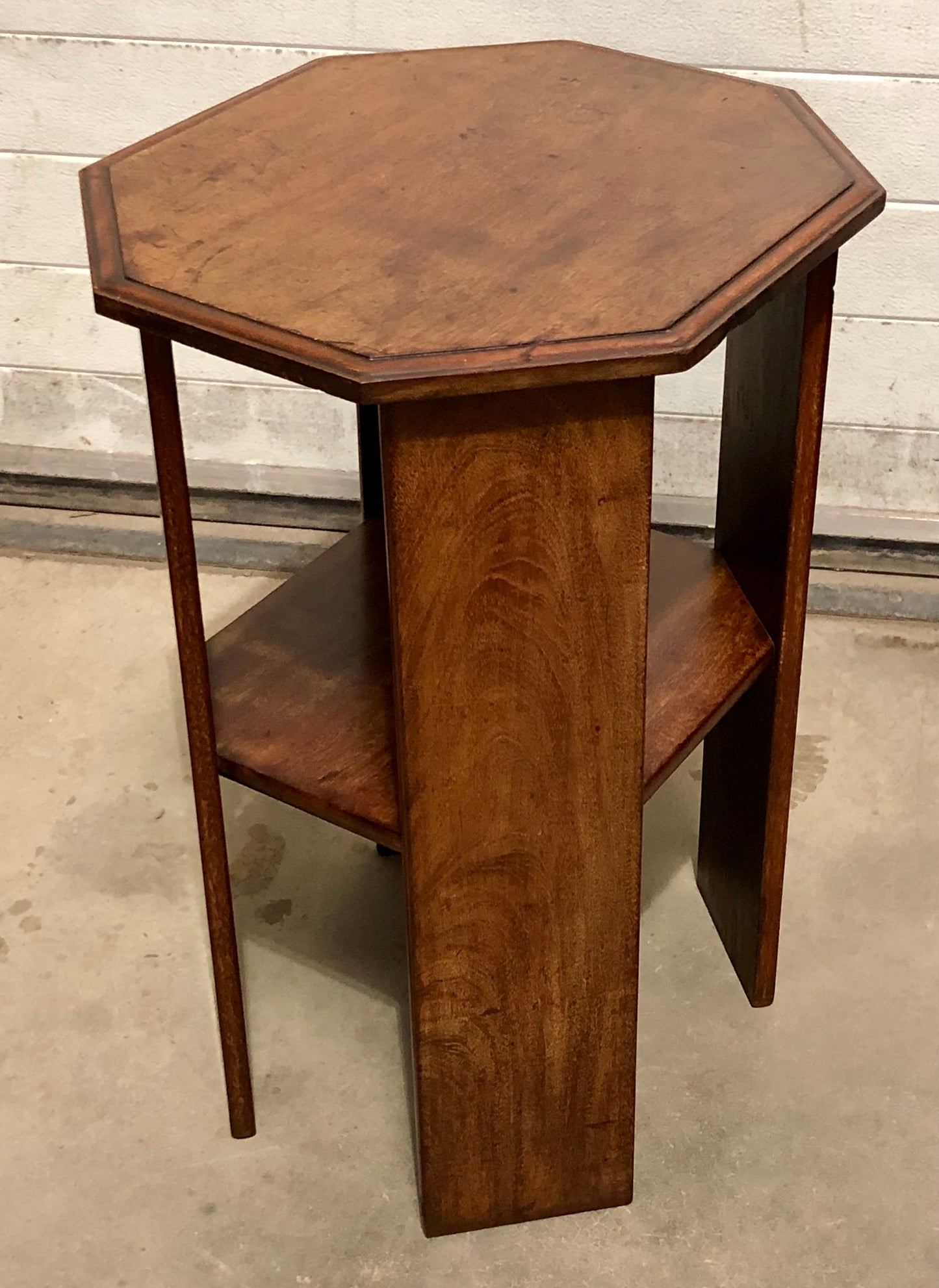 000707....Art Deco Solid Walnut Occasional Table