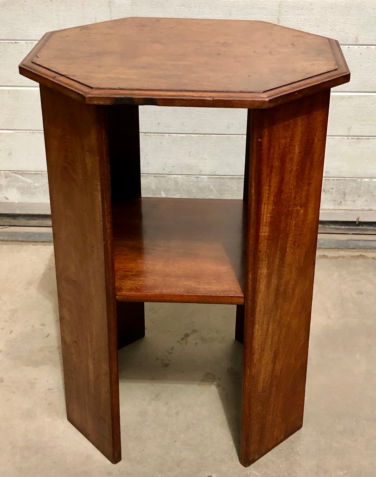 000707....Art Deco Solid Walnut Occasional Table