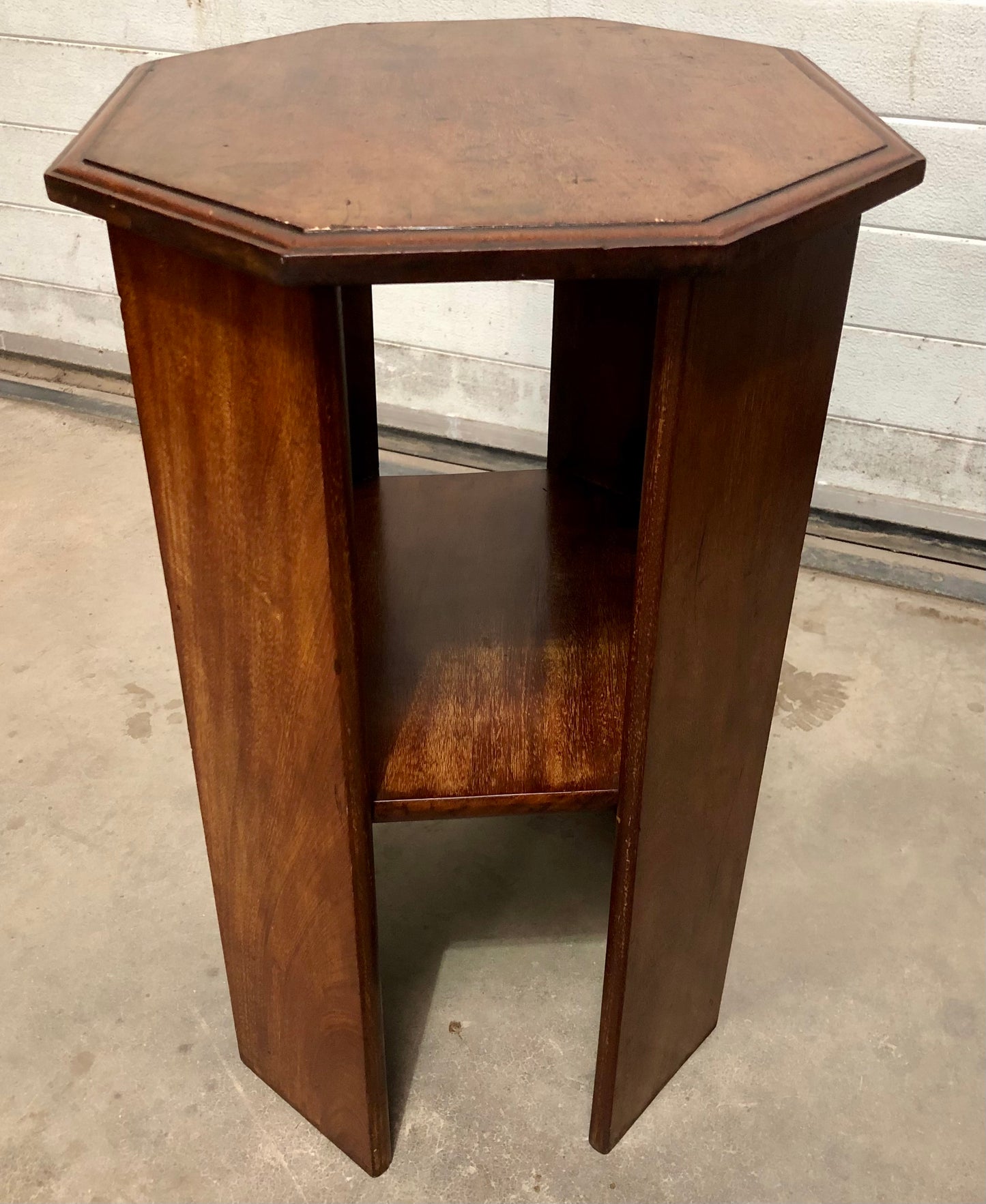 000707....Art Deco Solid Walnut Occasional Table