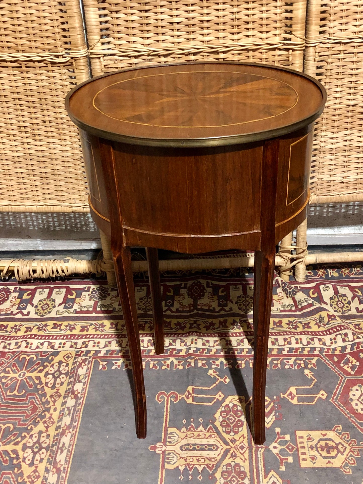000545....Handsome Pair Of Vintage French Lamp Tables ( sold )