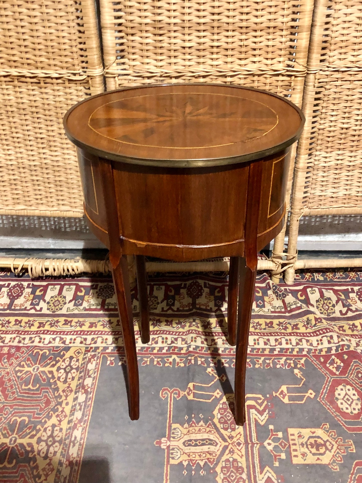 000545....Handsome Pair Of Vintage French Lamp Tables ( sold )