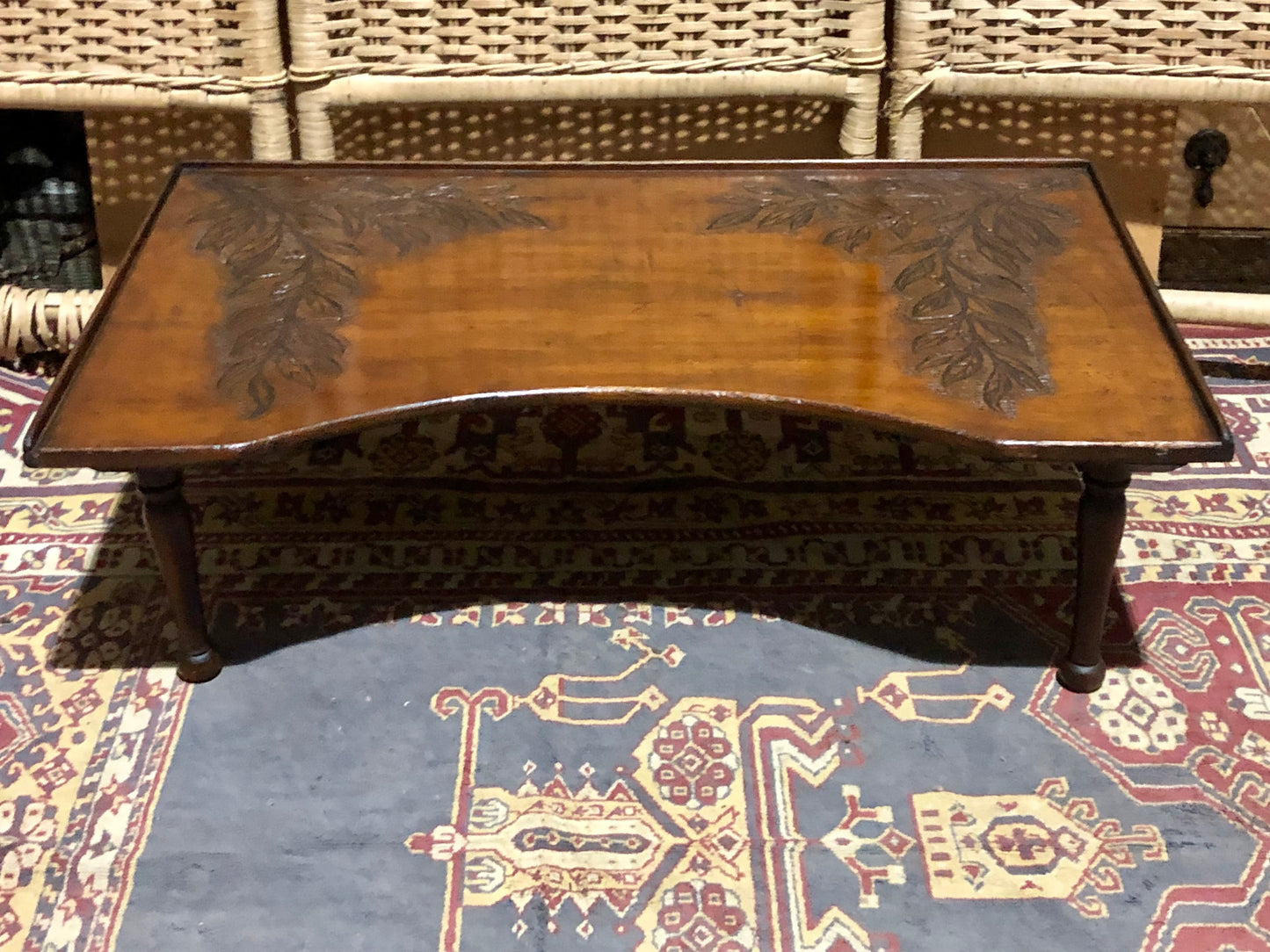 000544....Handsome Antique Mahogany Breakfast Tray ( sold )