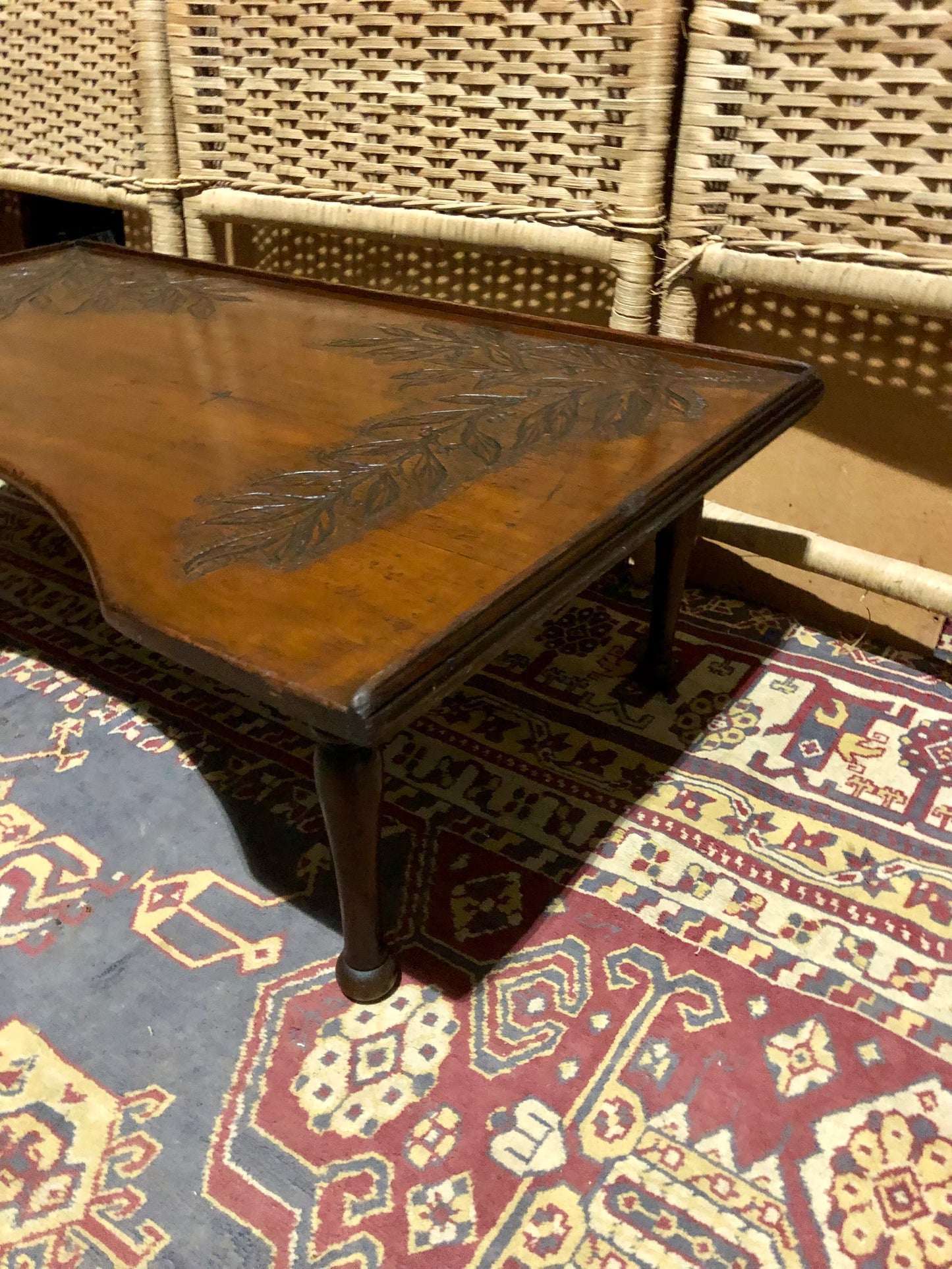 000544....Handsome Antique Mahogany Breakfast Tray ( sold )