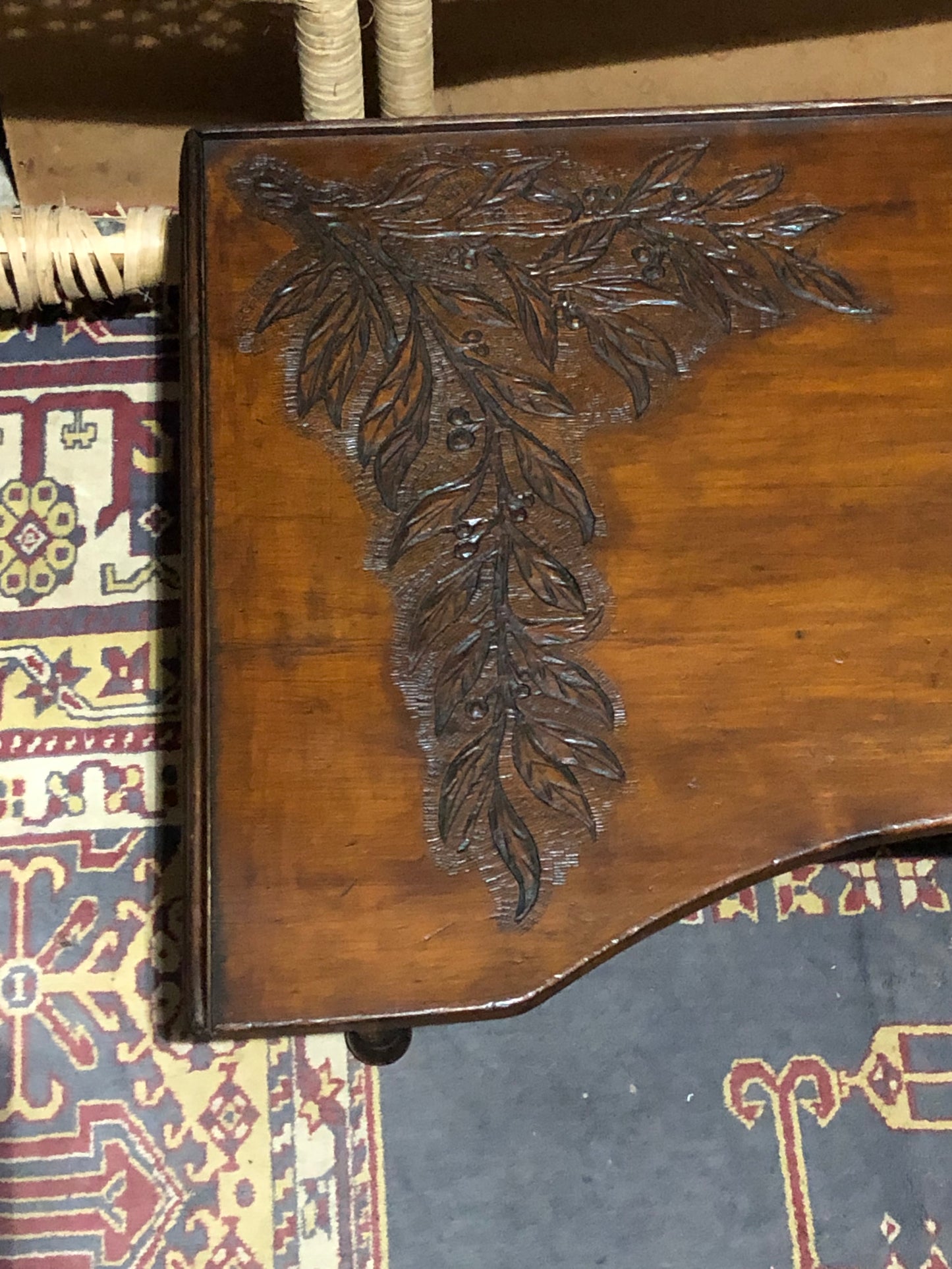 000544....Handsome Antique Mahogany Breakfast Tray ( sold )