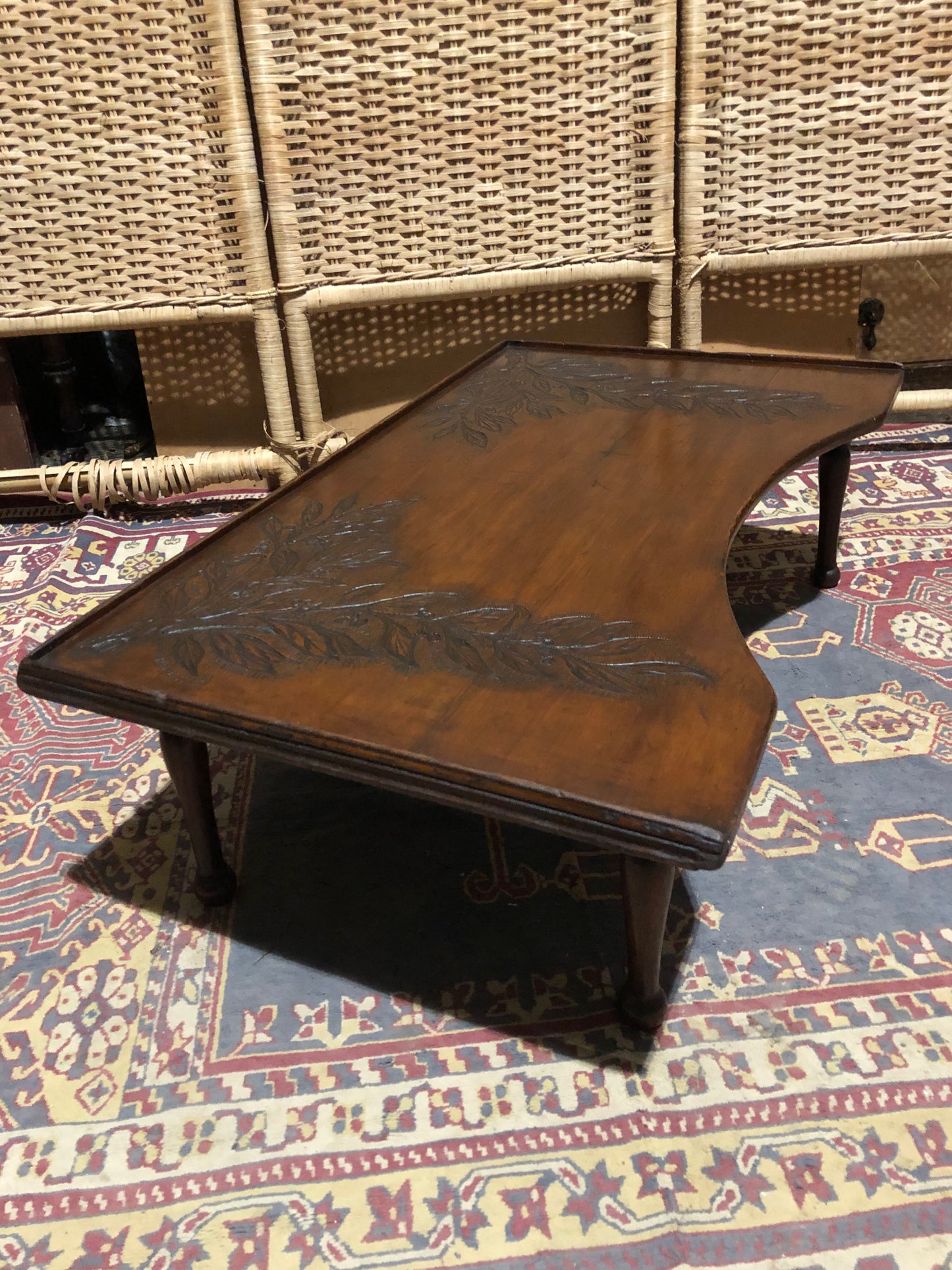 000544....Handsome Antique Mahogany Breakfast Tray ( sold )