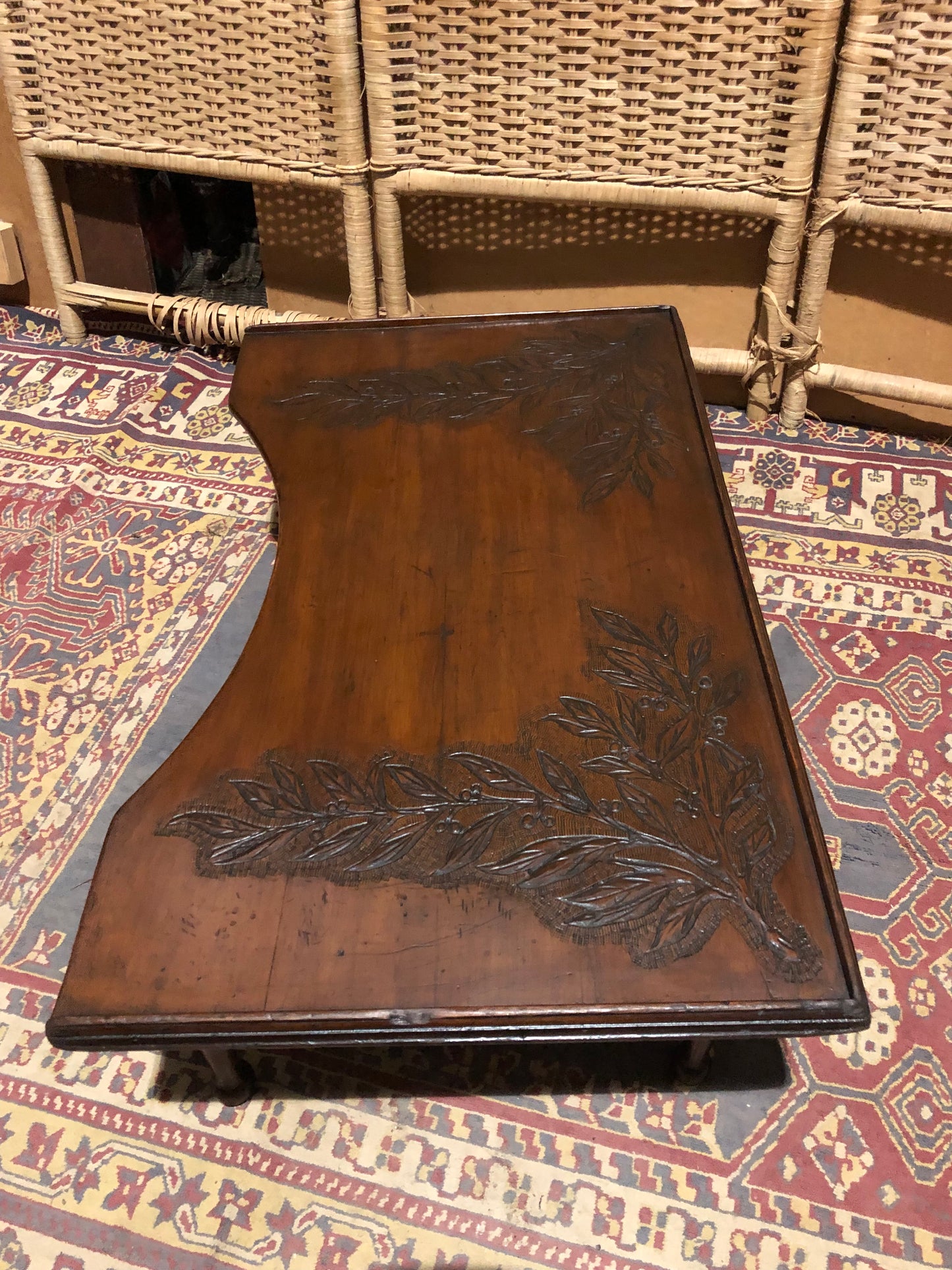 000544....Handsome Antique Mahogany Breakfast Tray ( sold )