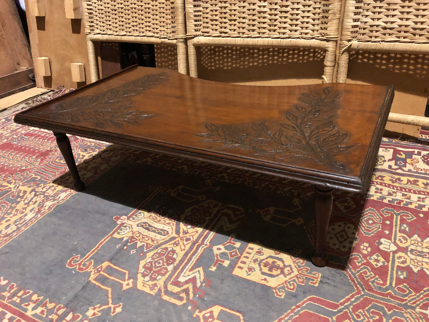 000544....Handsome Antique Mahogany Breakfast Tray ( sold )