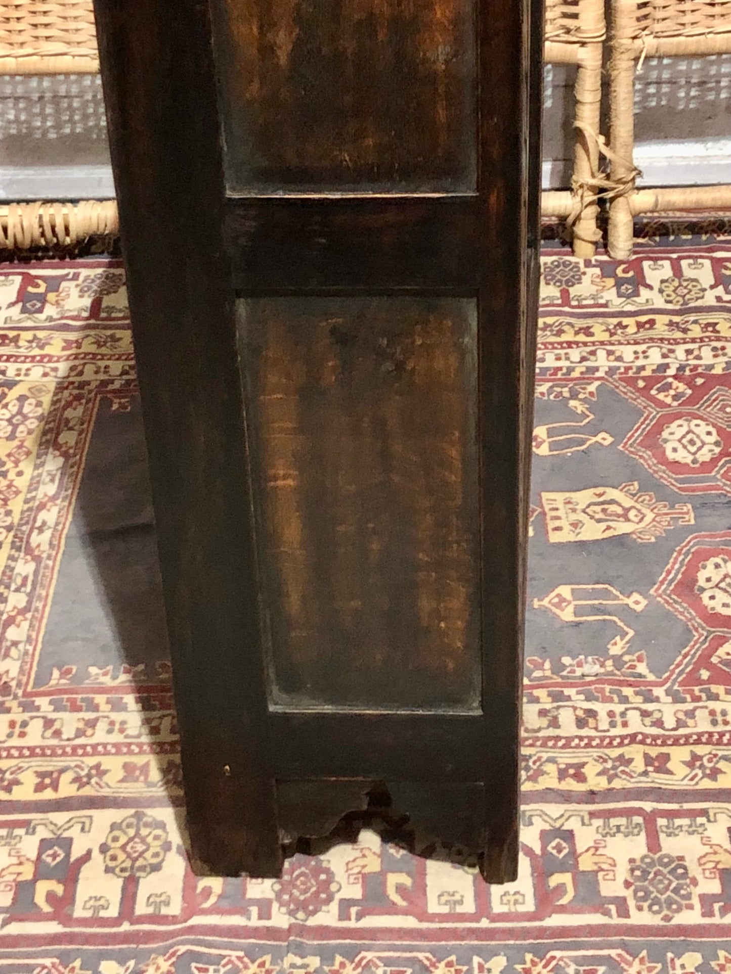 000543....Handsome Antique Carved Oak Bookcase ( sold )