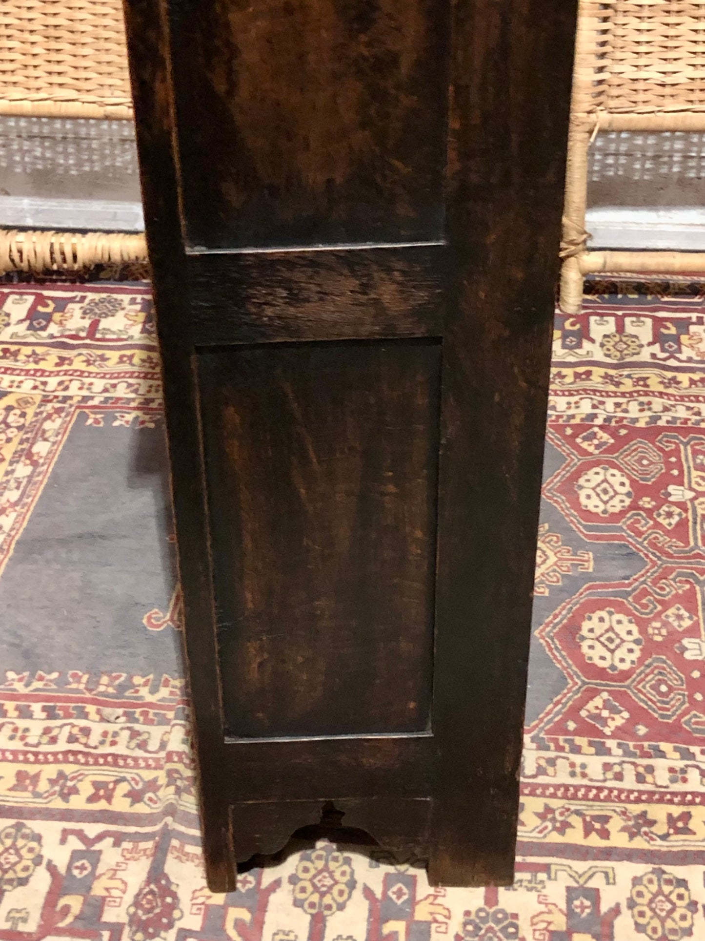 000543....Handsome Antique Carved Oak Bookcase ( sold )