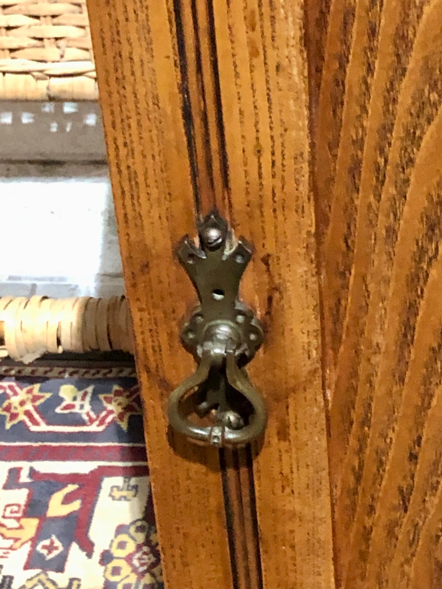 000535...Handsome Antique Ash Bedside Table