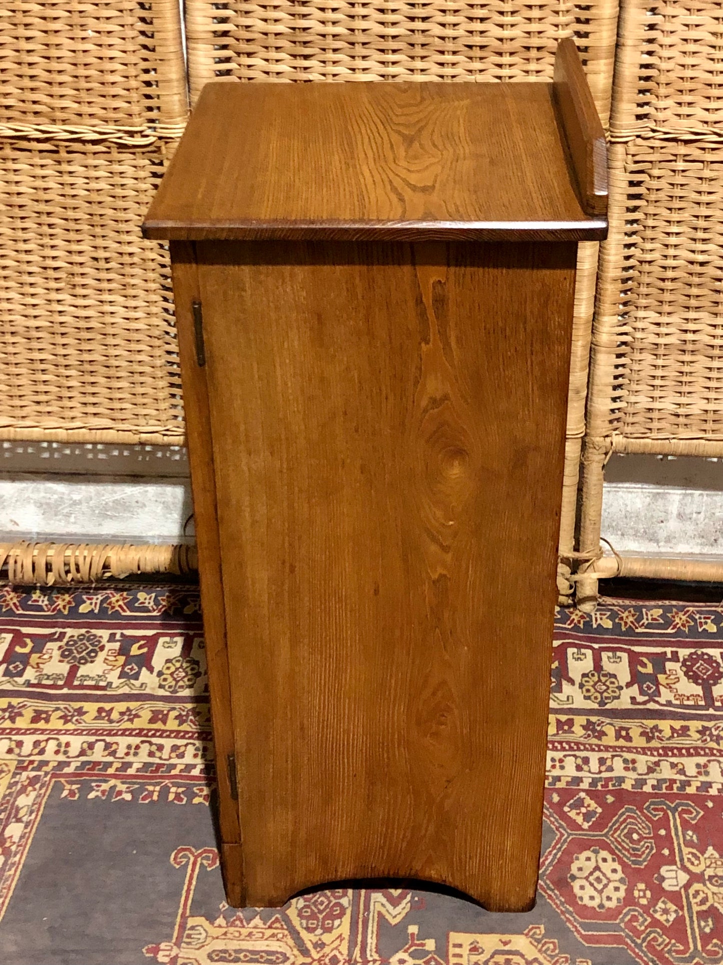 000535...Handsome Antique Ash Bedside Table