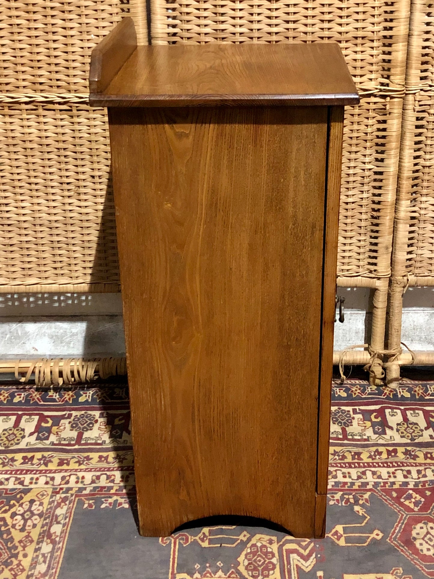 000535...Handsome Antique Ash Bedside Table