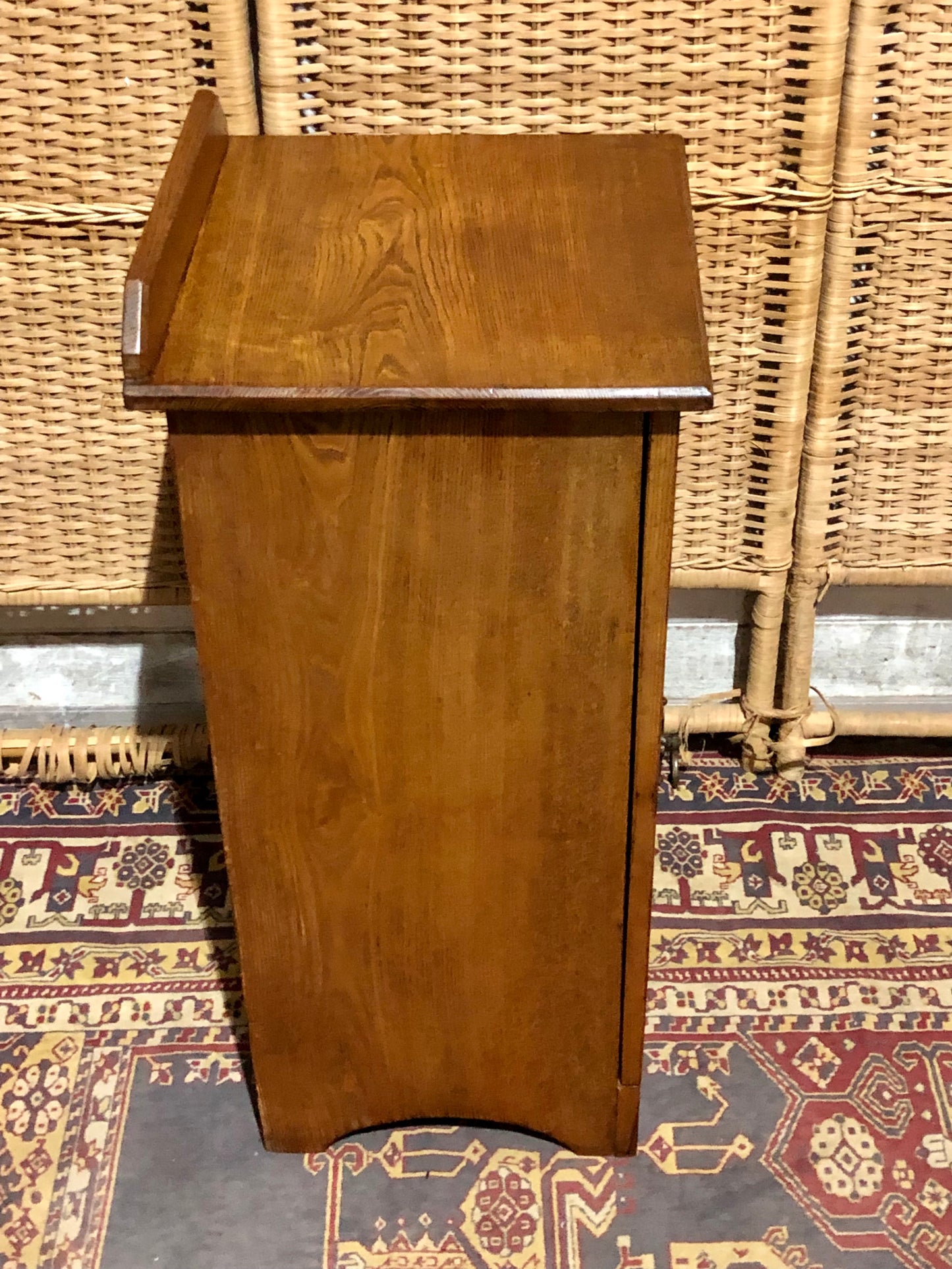 000535...Handsome Antique Ash Bedside Table