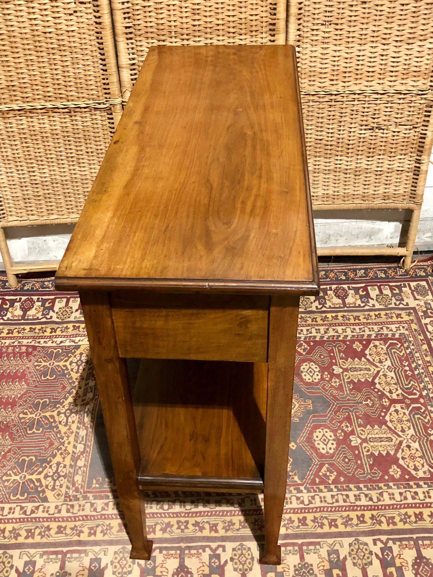 000534....Handsome Arts And Crafts Walnut Side Or Hall Table ( sold )