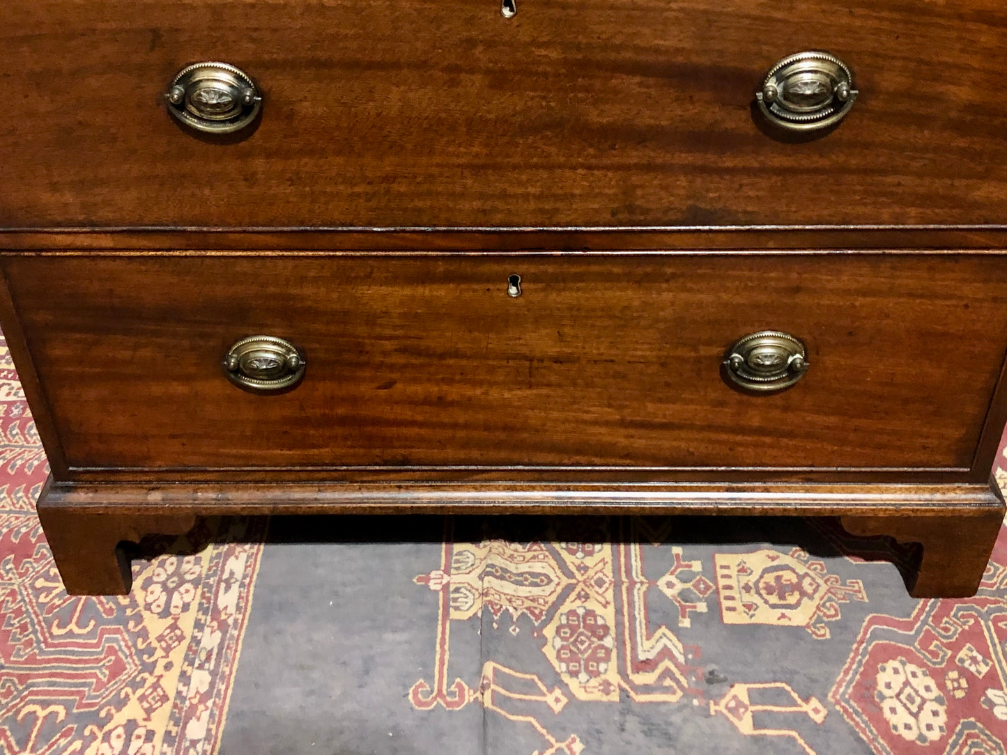 000533...Handsome Small Georgian Mahogany Chest Of Drawers ( sold )