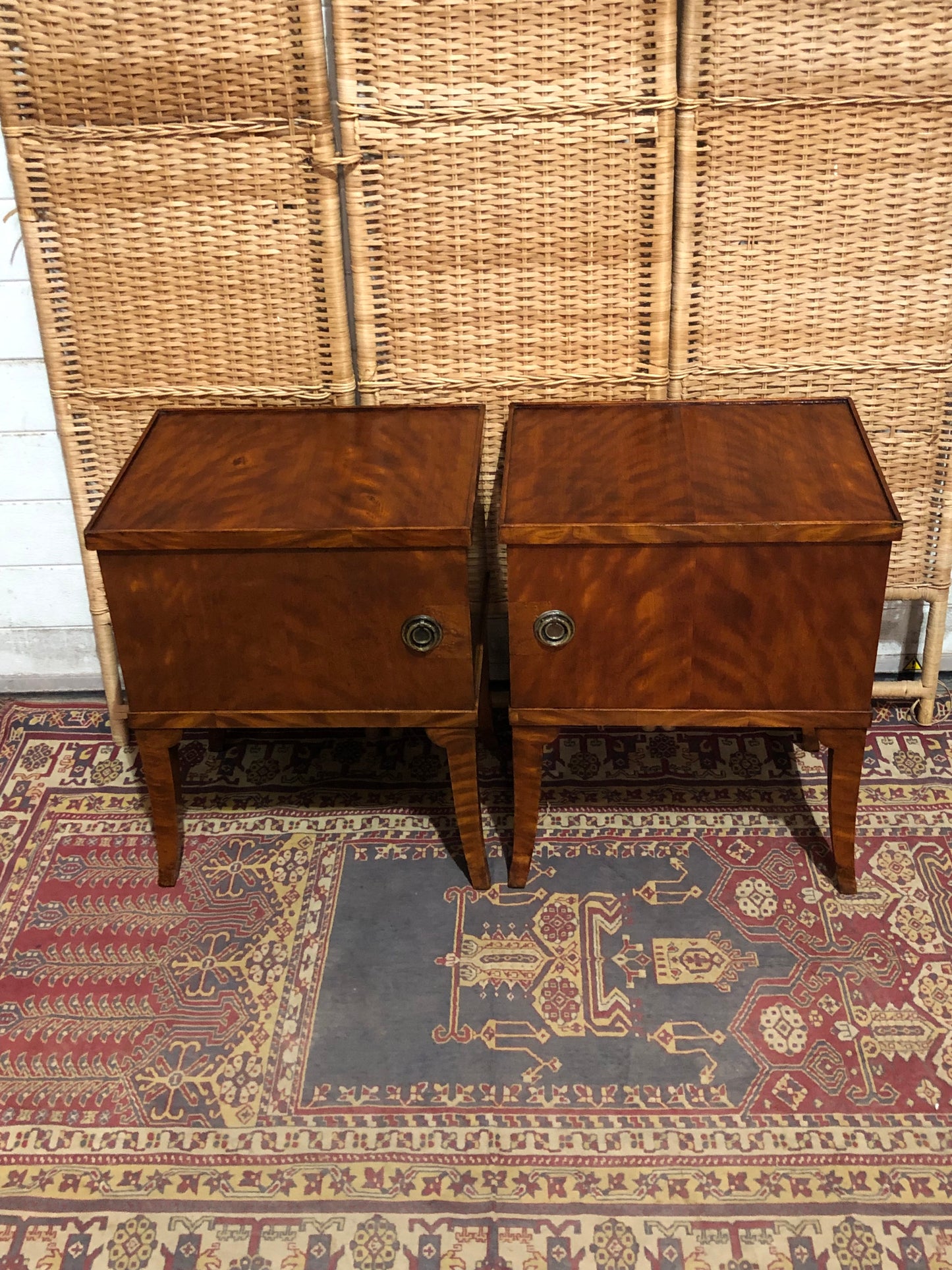 000532...Handsome Pair Of French Art Deco Bedside Tables. ( sold )