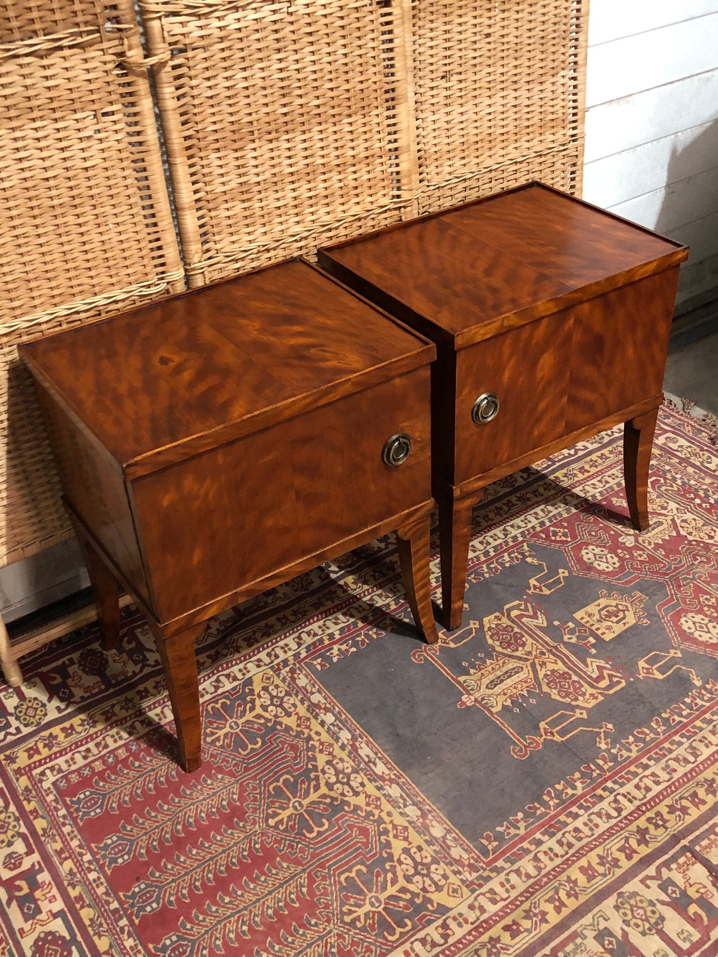 000532...Handsome Pair Of French Art Deco Bedside Tables. ( sold )