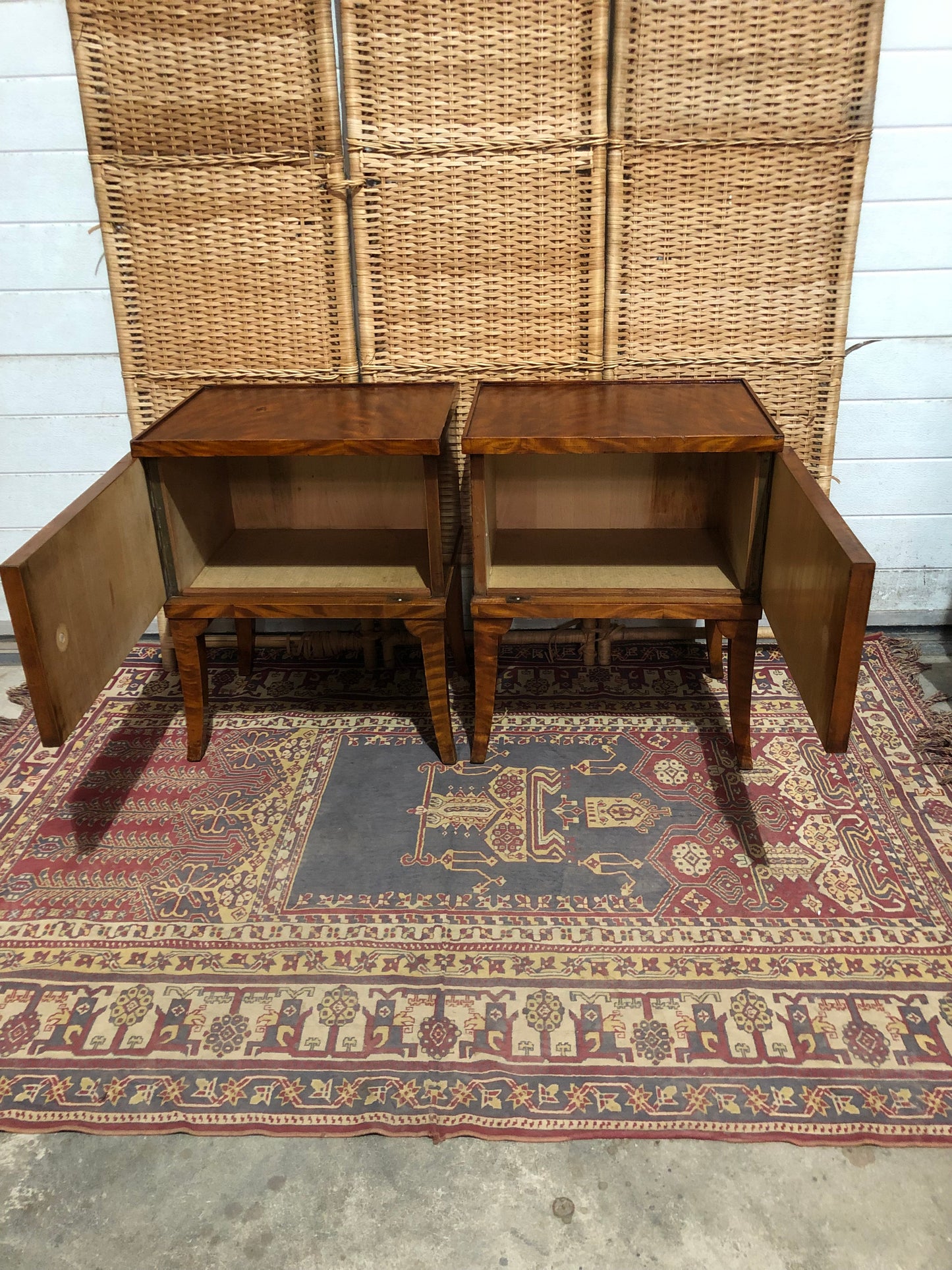 000532...Handsome Pair Of French Art Deco Bedside Tables. ( sold )