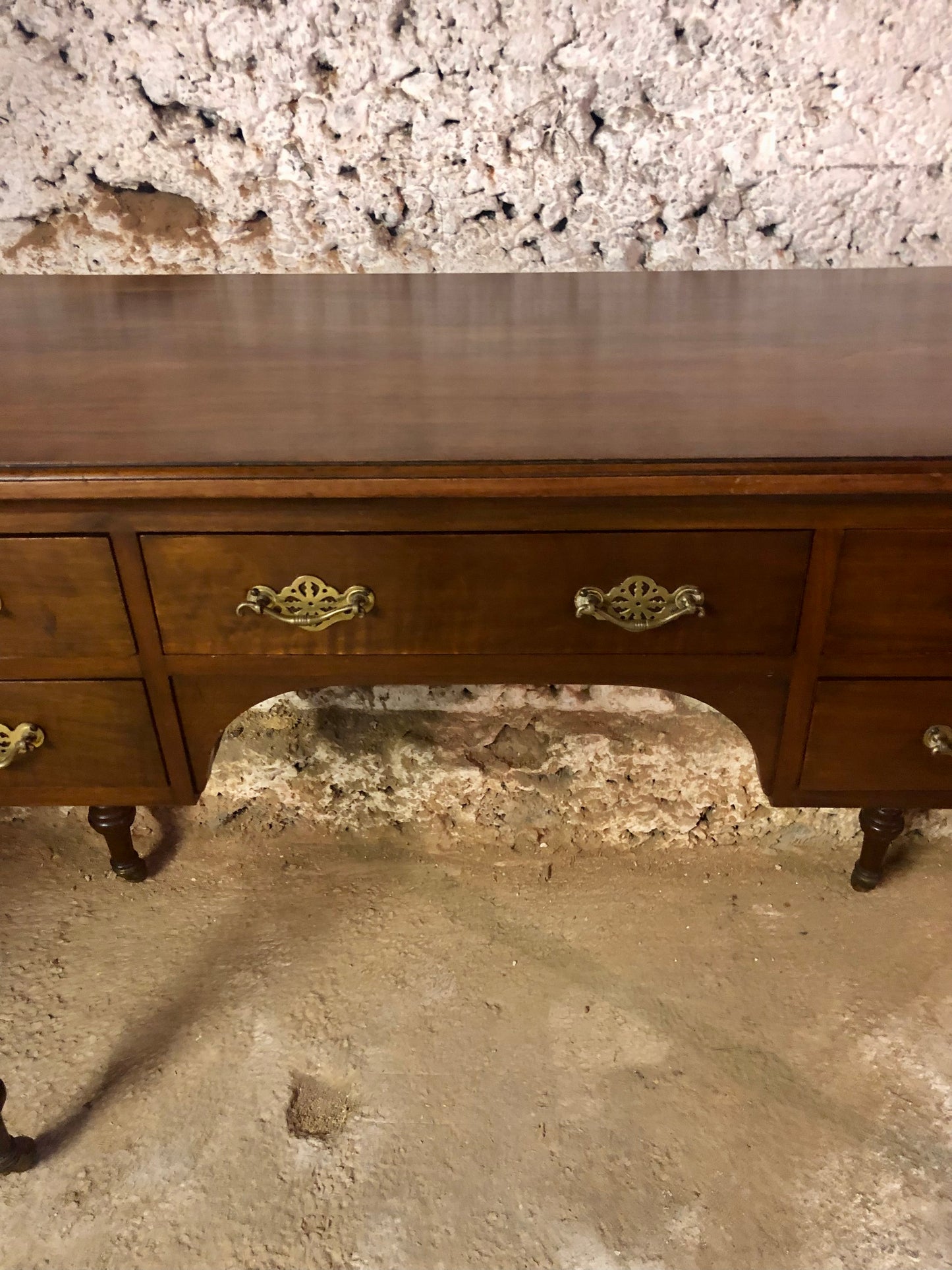 000528...Handsome Antique Mahogany Writing Or Dressing Table ( sold )