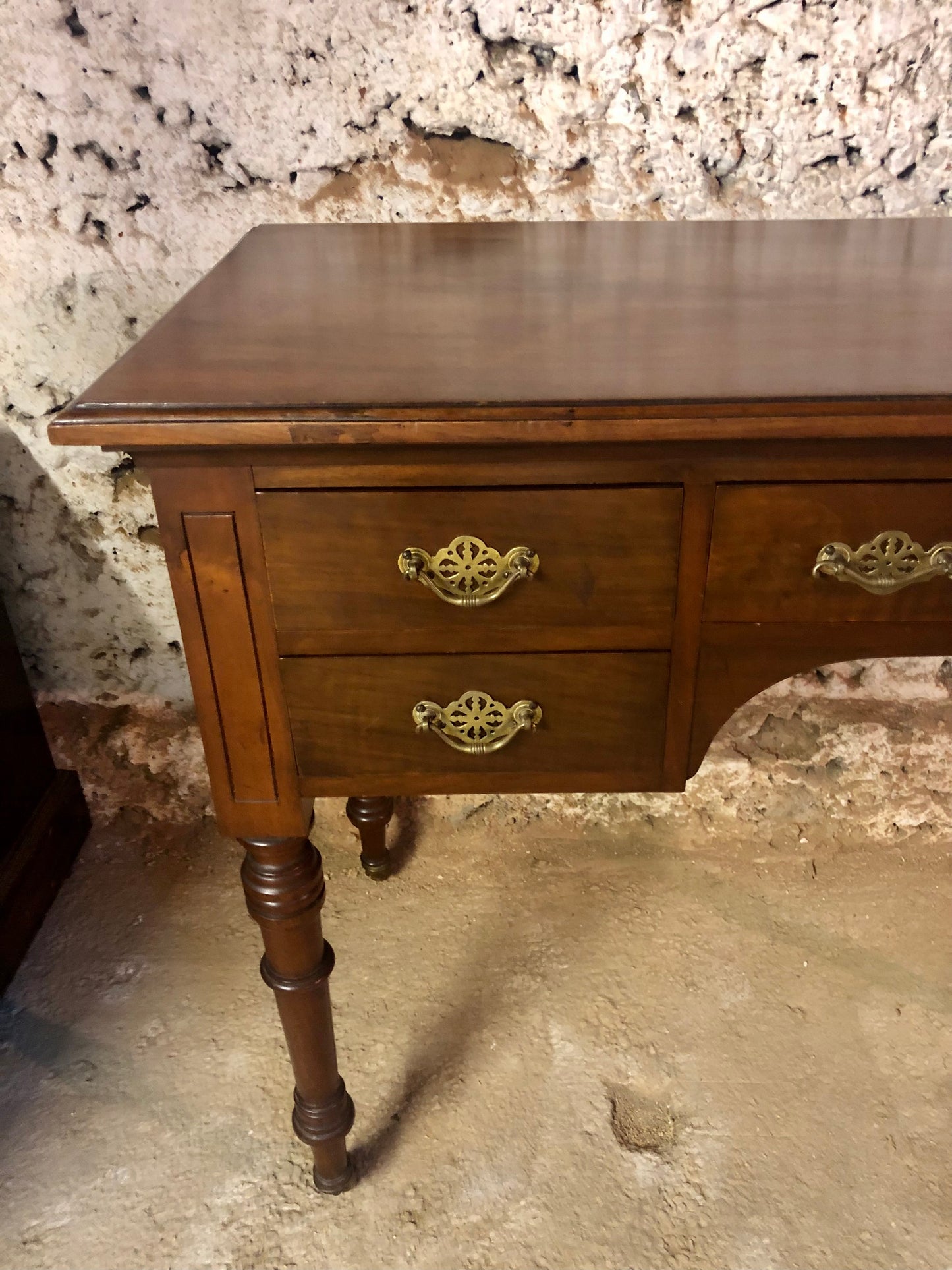 000528...Handsome Antique Mahogany Writing Or Dressing Table ( sold )