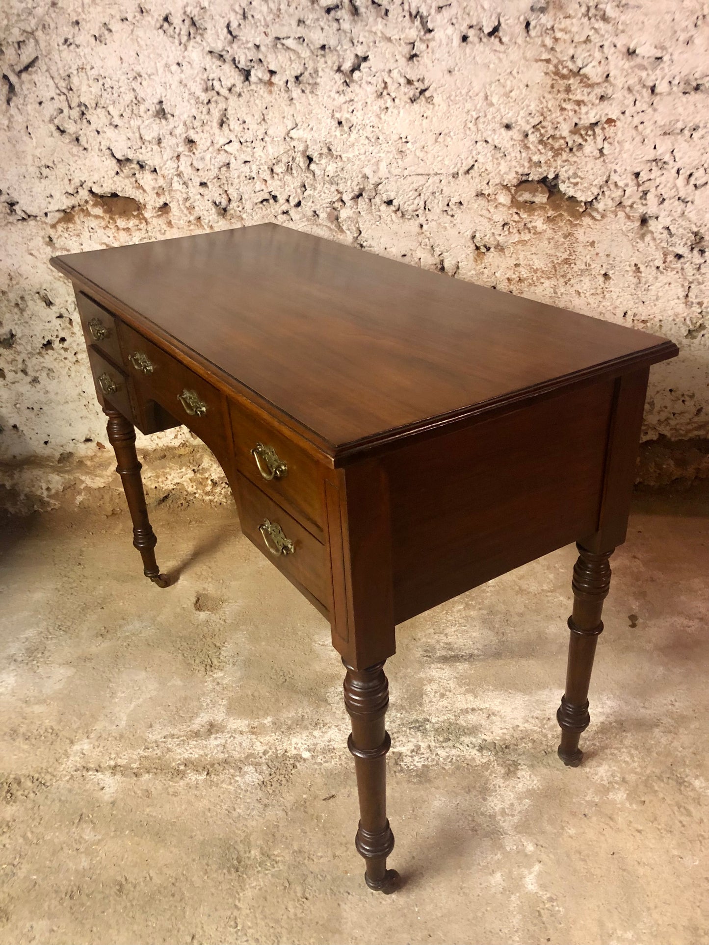 000528...Handsome Antique Mahogany Writing Or Dressing Table ( sold )