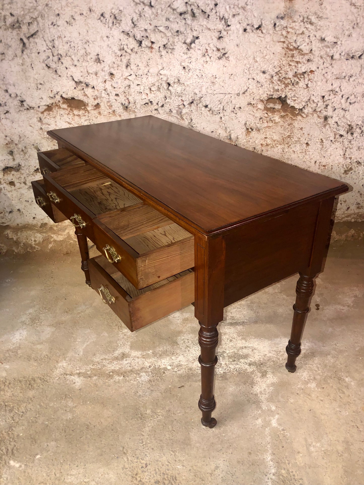 000528...Handsome Antique Mahogany Writing Or Dressing Table ( sold )