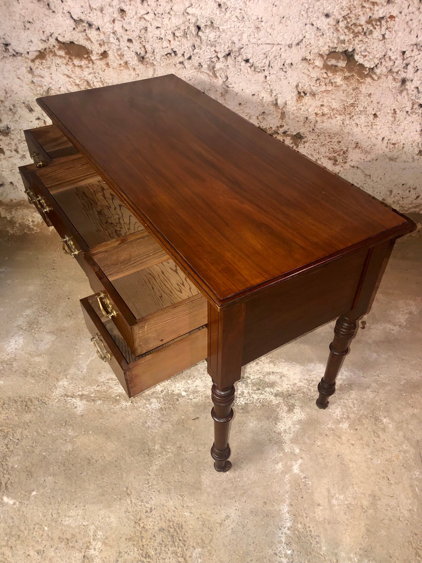 000528...Handsome Antique Mahogany Writing Or Dressing Table ( sold )
