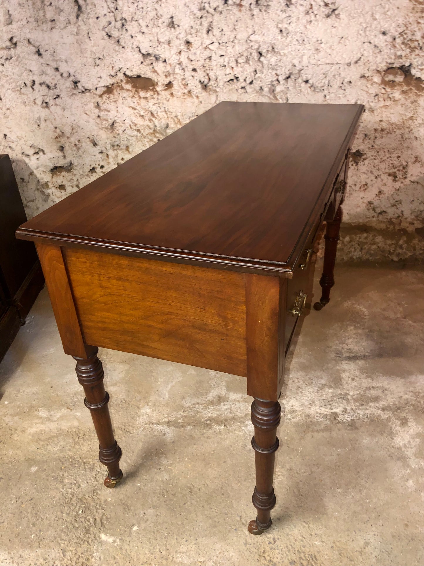 000528...Handsome Antique Mahogany Writing Or Dressing Table ( sold )