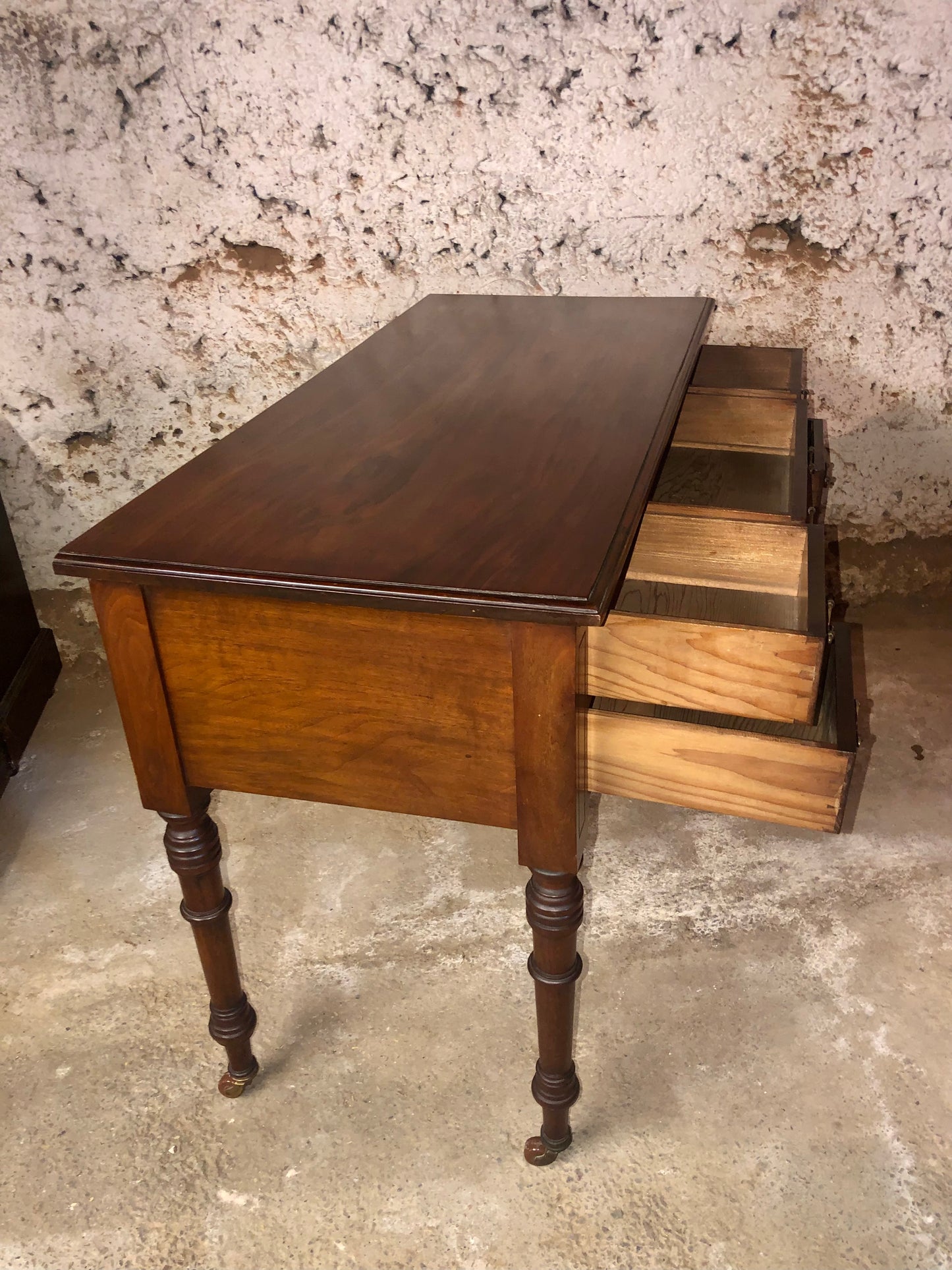 000528...Handsome Antique Mahogany Writing Or Dressing Table ( sold )