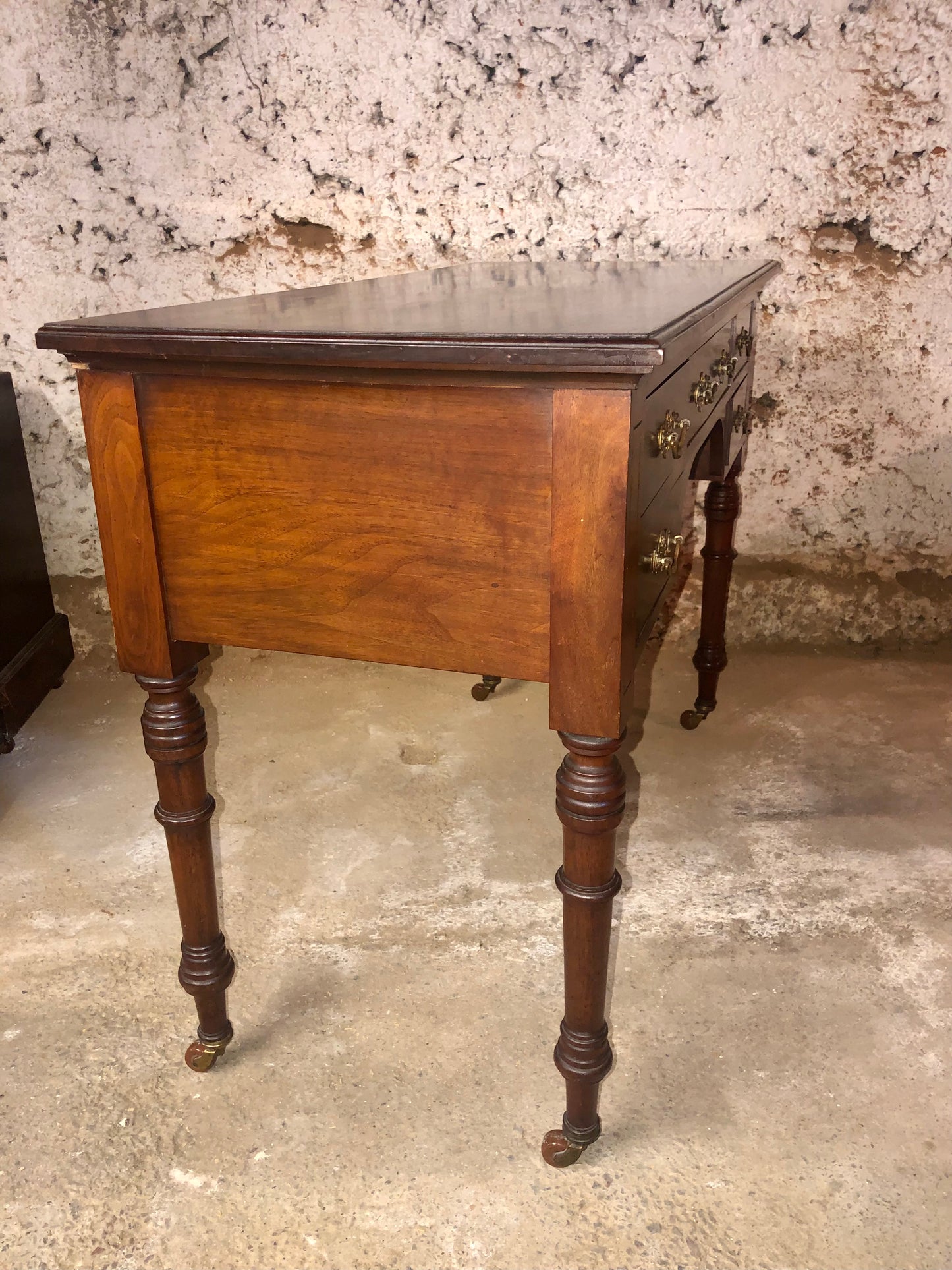 000528...Handsome Antique Mahogany Writing Or Dressing Table ( sold )