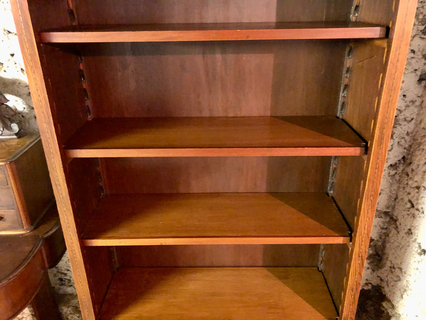 000526....Handsome Vintage Mahogany Bookcase ( sold )