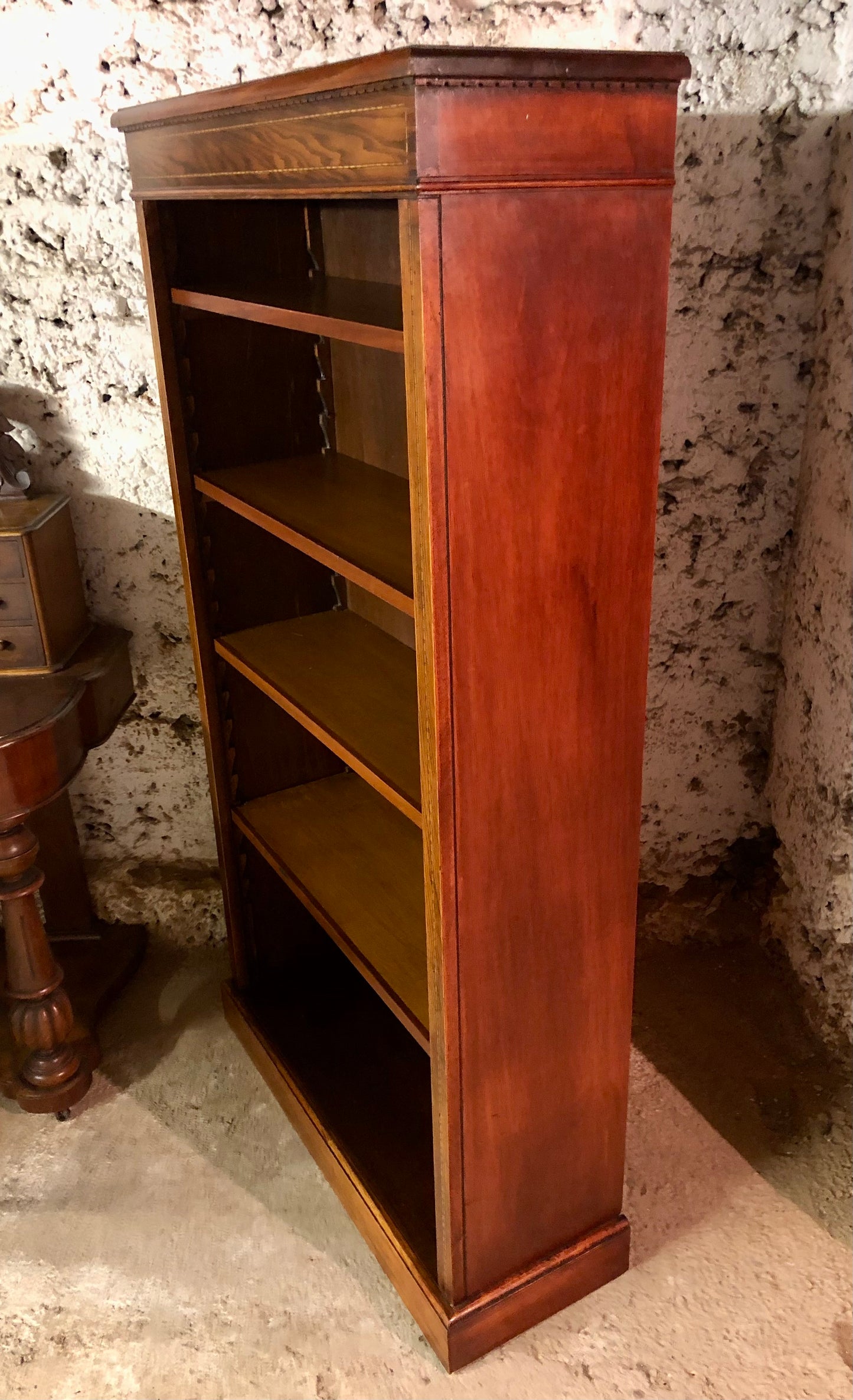 000526....Handsome Vintage Mahogany Bookcase ( sold )