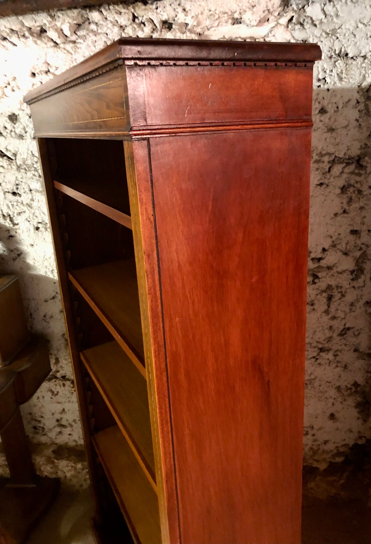 000526....Handsome Vintage Mahogany Bookcase ( sold )