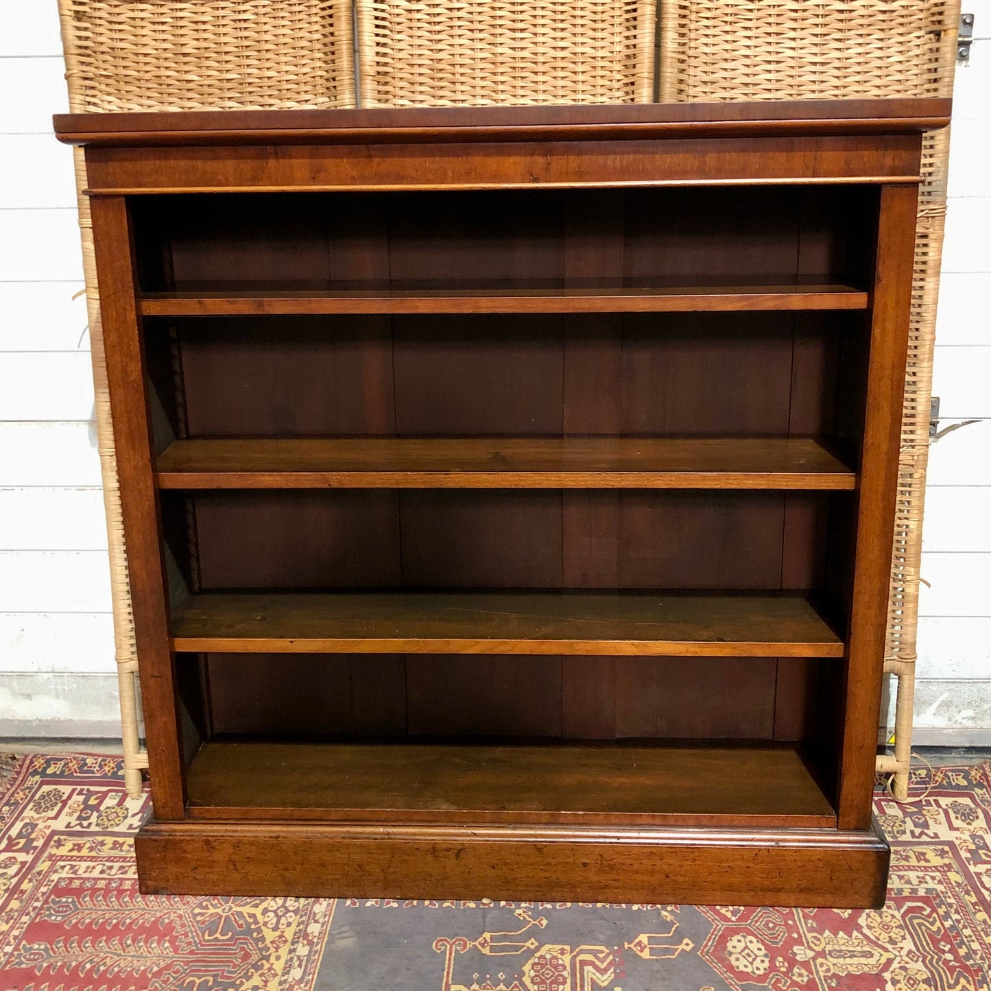 000524....Handsome Antique Walnut Bookcase
