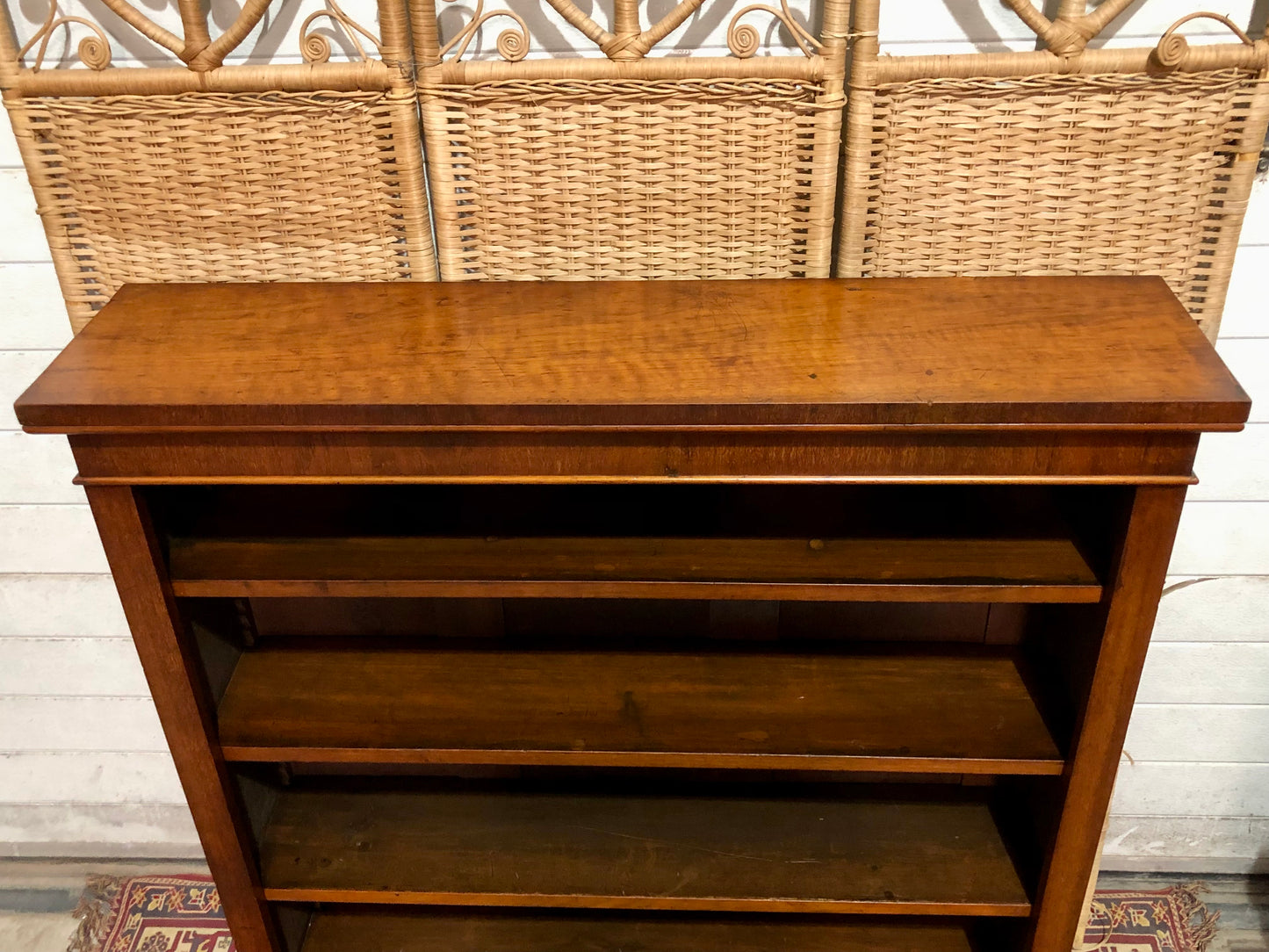 000524....Handsome Antique Walnut Bookcase
