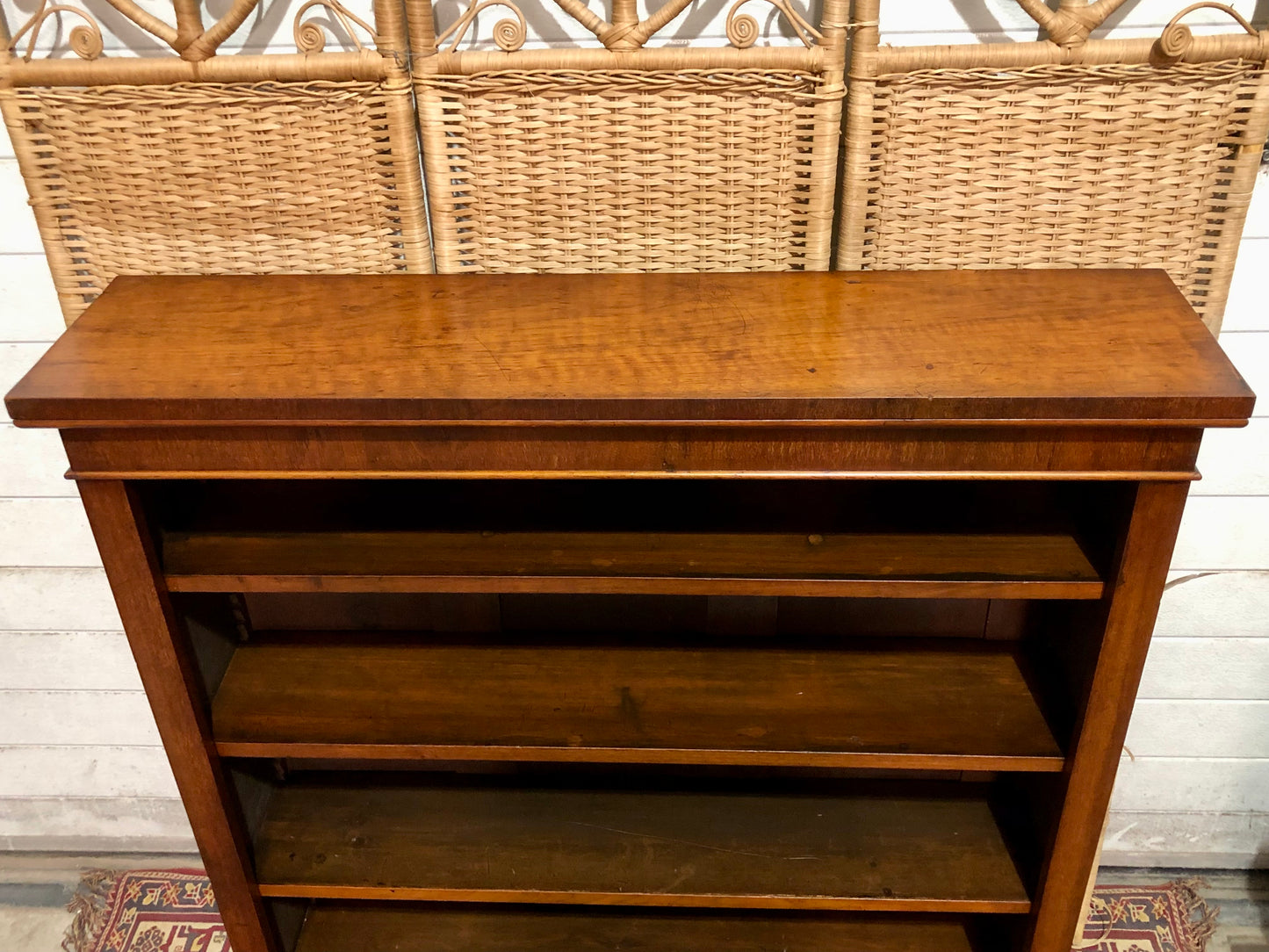 000524....Handsome Antique Walnut Bookcase