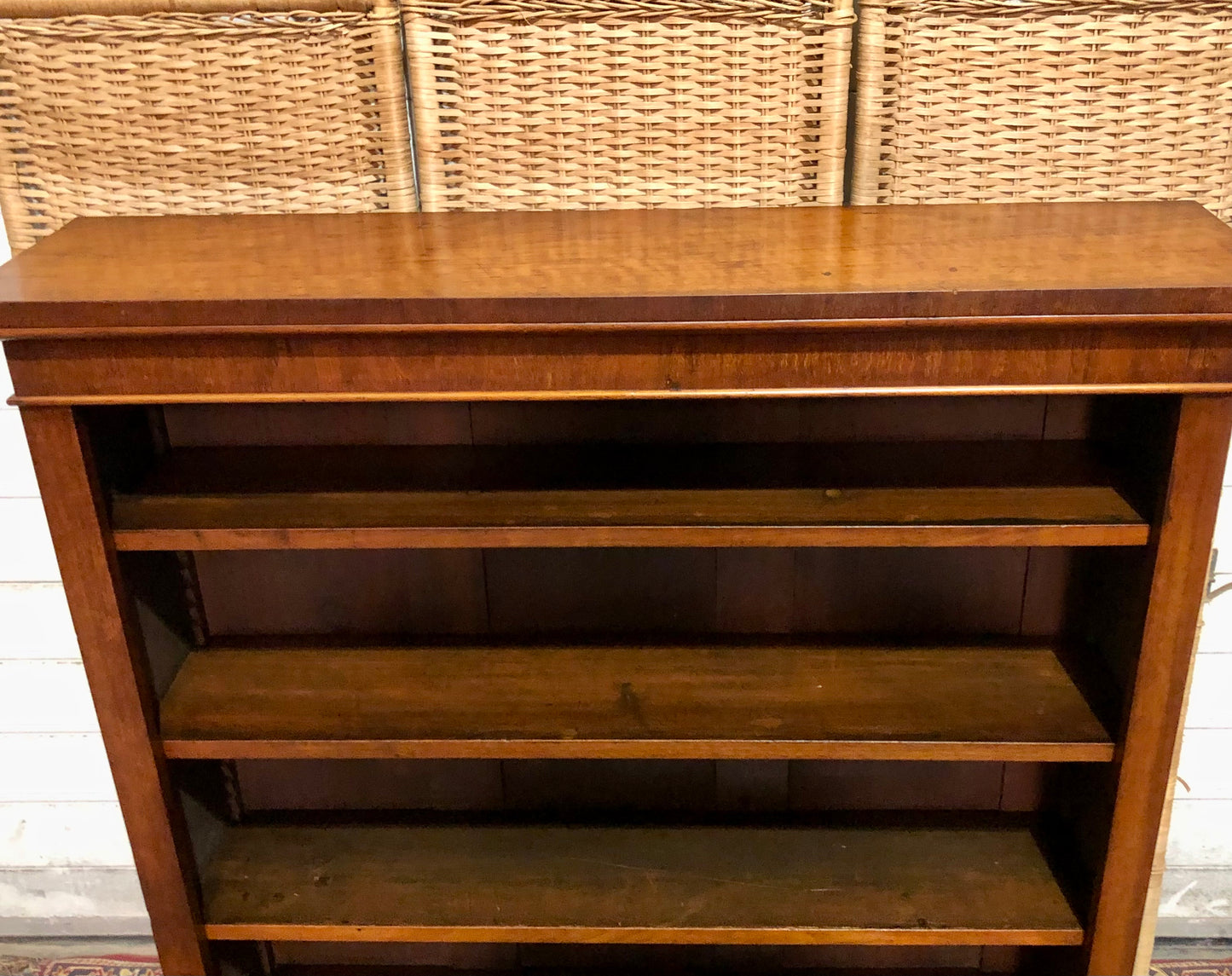 000524....Handsome Antique Walnut Bookcase
