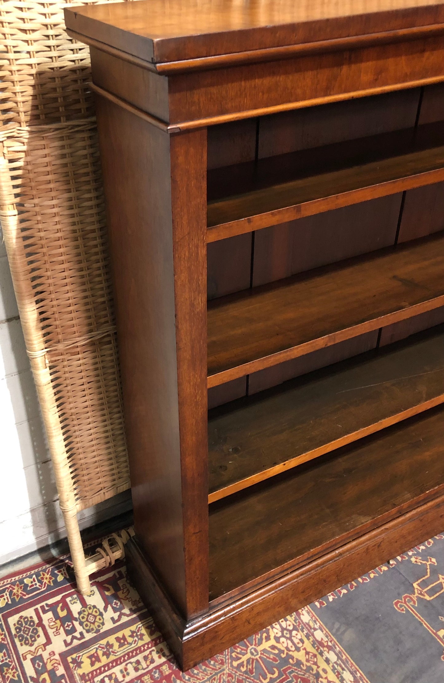000524....Handsome Antique Walnut Bookcase