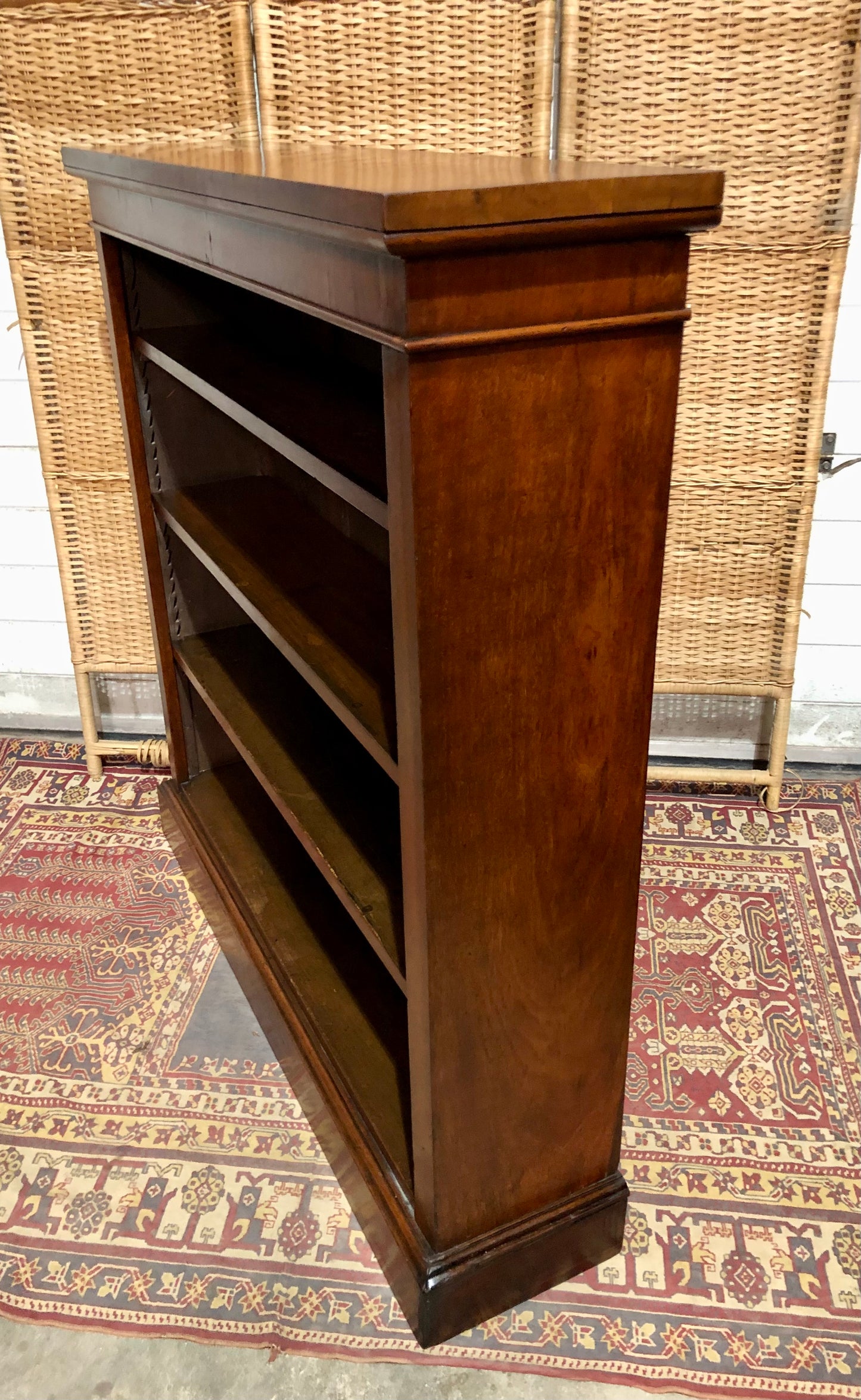 000524....Handsome Antique Walnut Bookcase