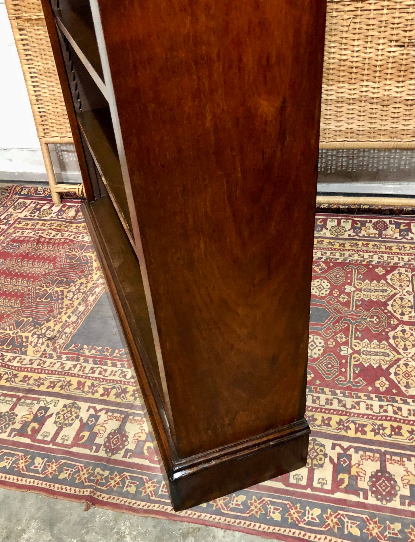 000524....Handsome Antique Walnut Bookcase