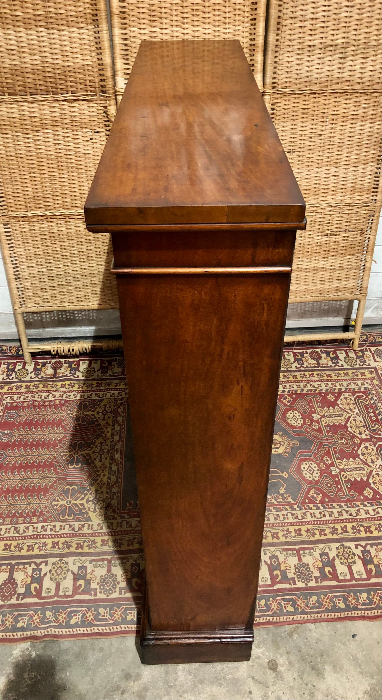000524....Handsome Antique Walnut Bookcase
