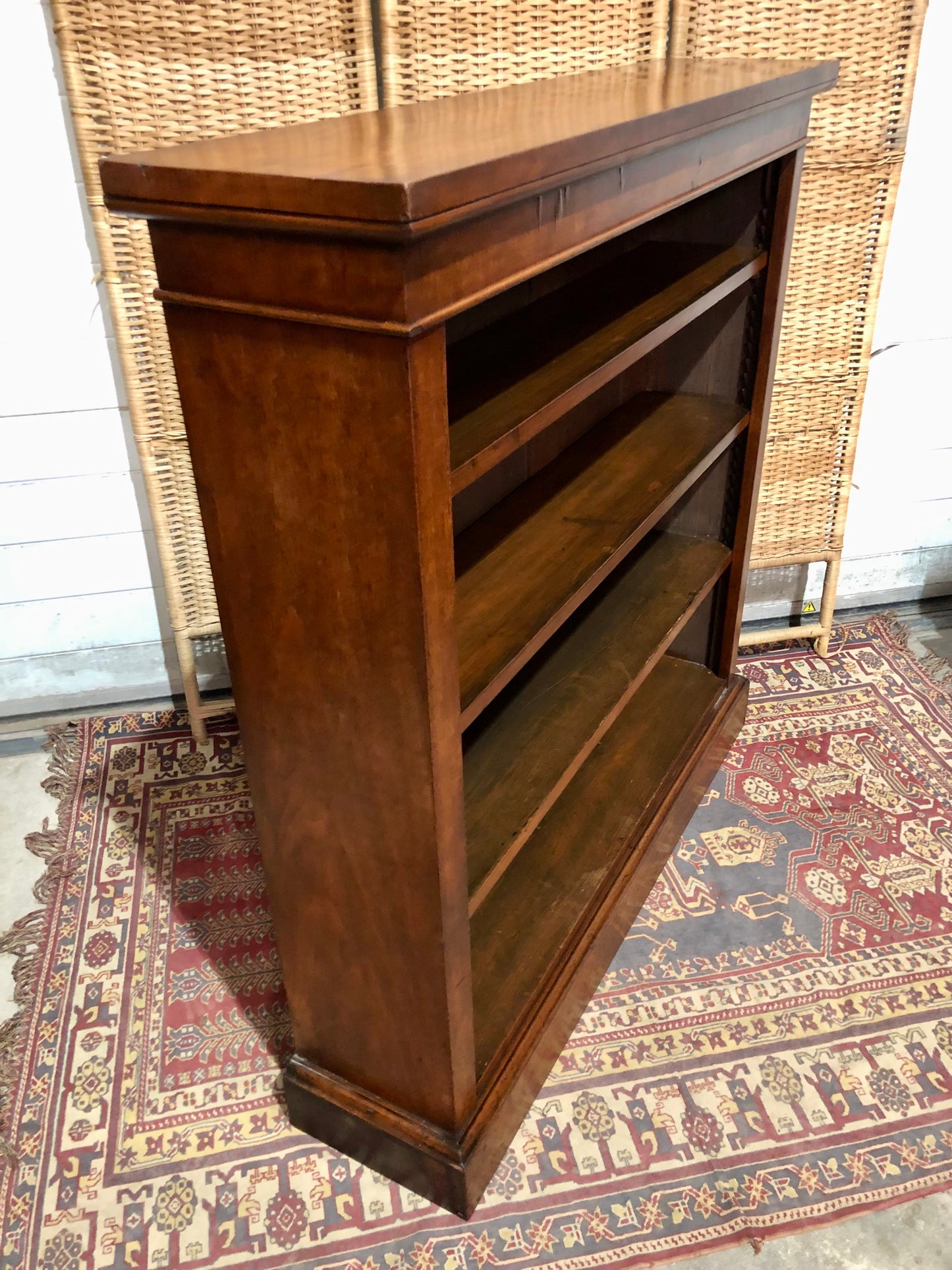 000524....Handsome Antique Walnut Bookcase