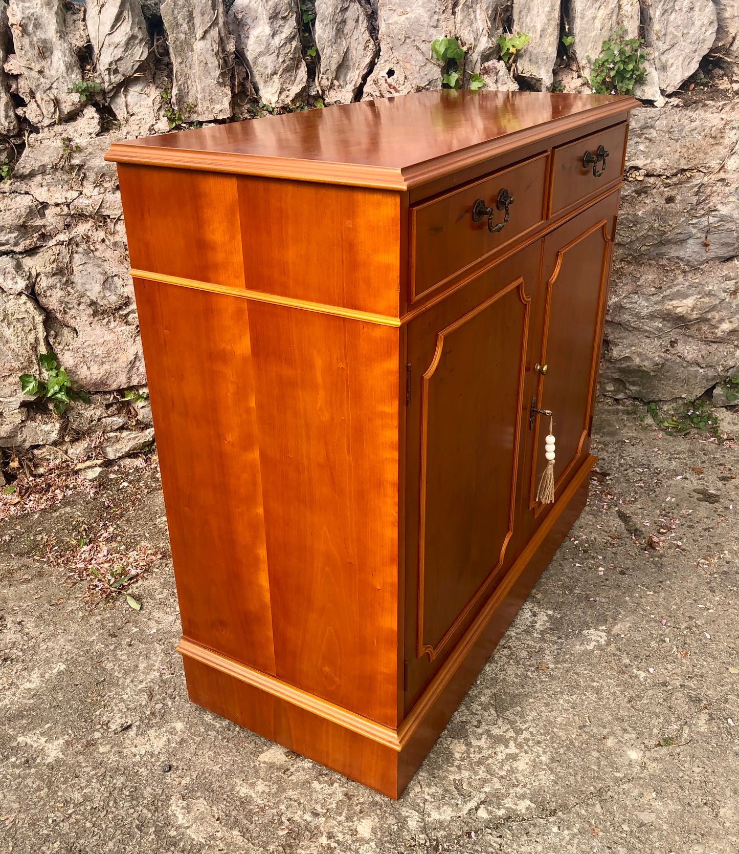000523....Handsome Vintage Yew Side Cabinet