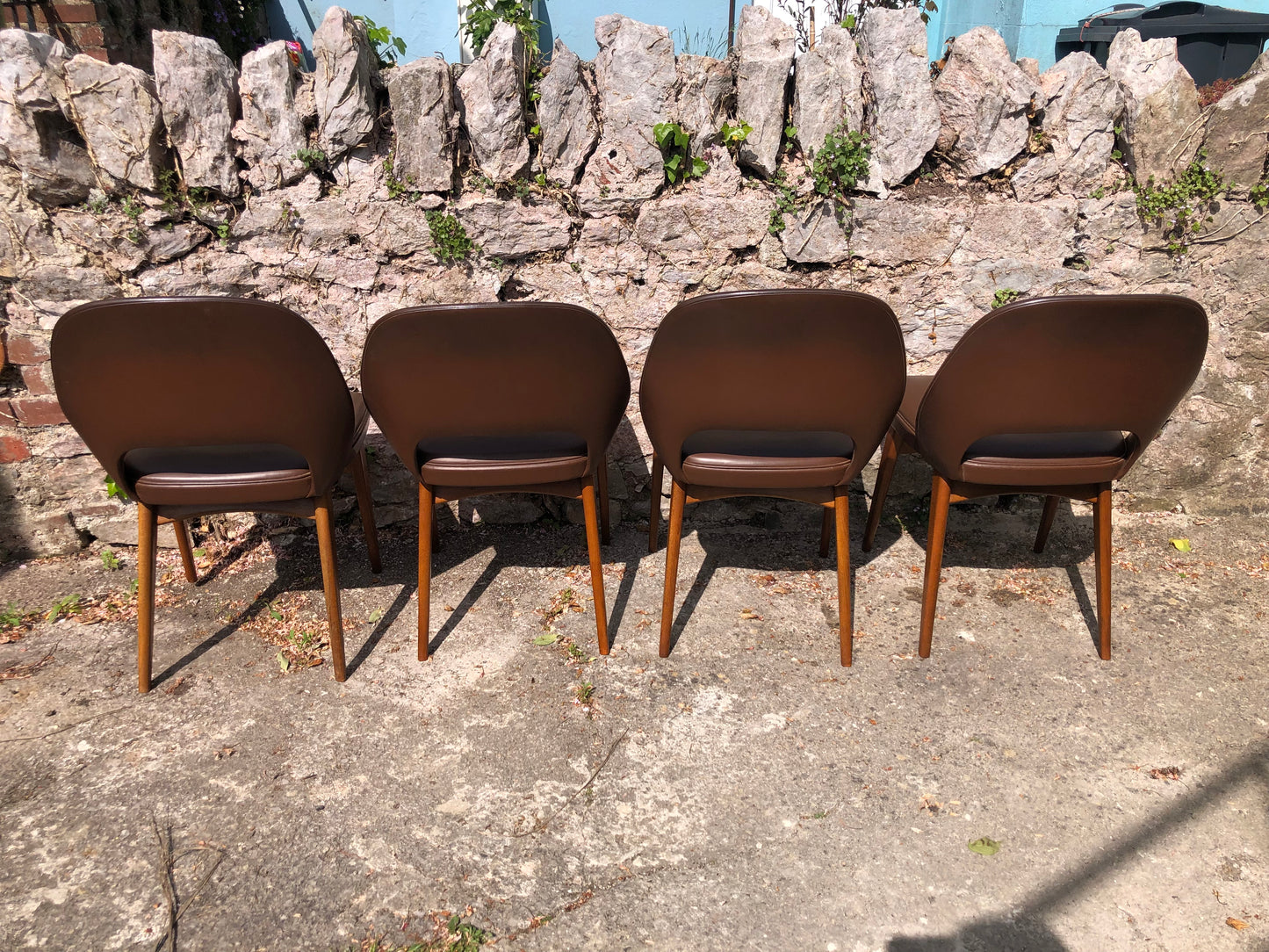 000522...Handsome Set Of Four Retro Ben Dining Chairs (Sold)